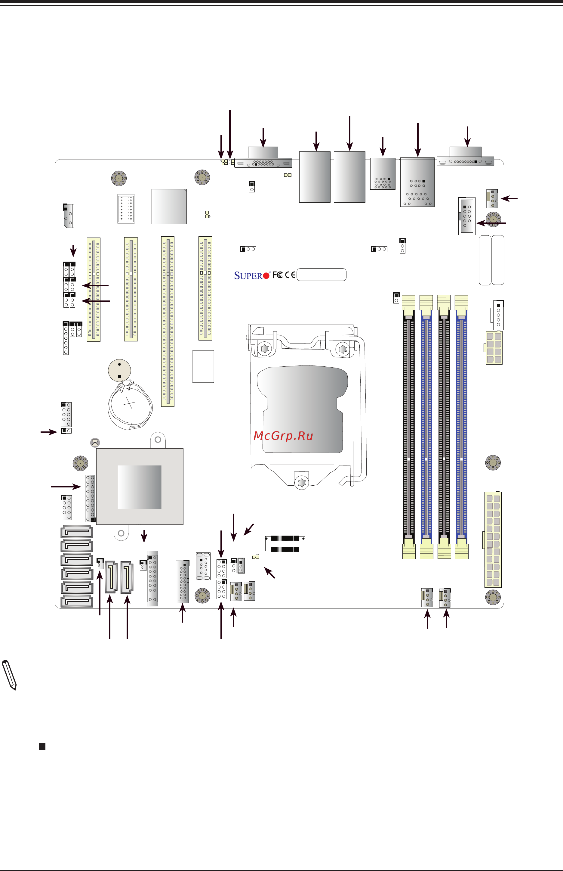 Supermicro X11SSL-F-O [11/123] Jumpers led indicators not indicated are used for testing only