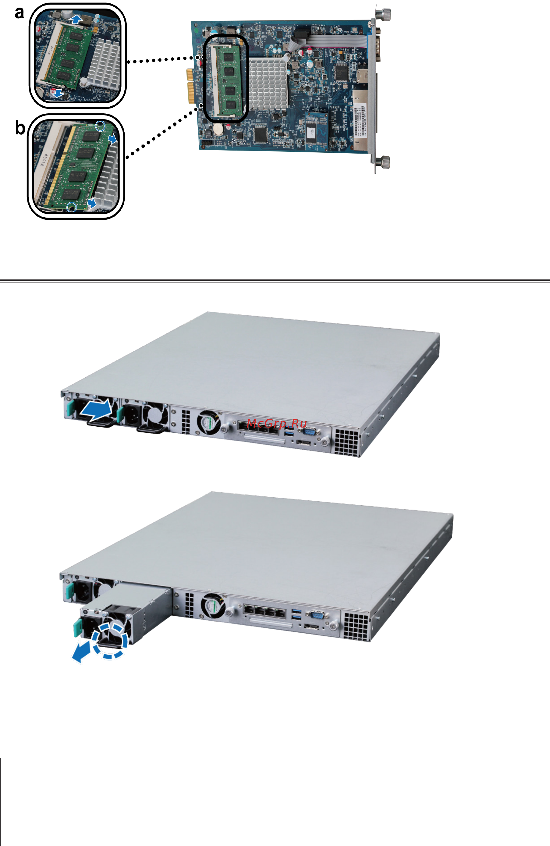 Synology rs815+ [11/21] Замена резервного источника питания на rackstation1