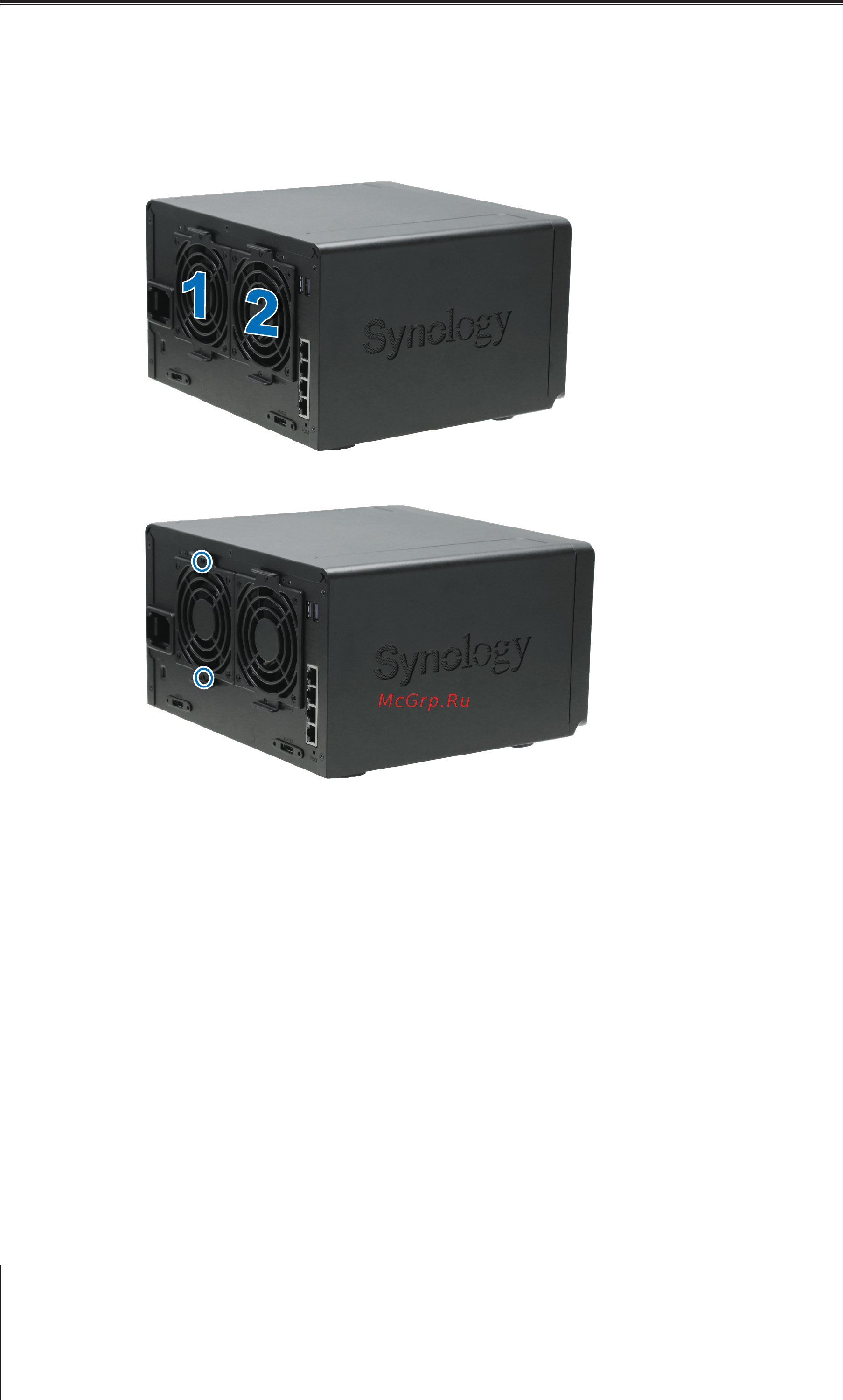 Synology ds1517 [10/22] Замена системного вентилятора