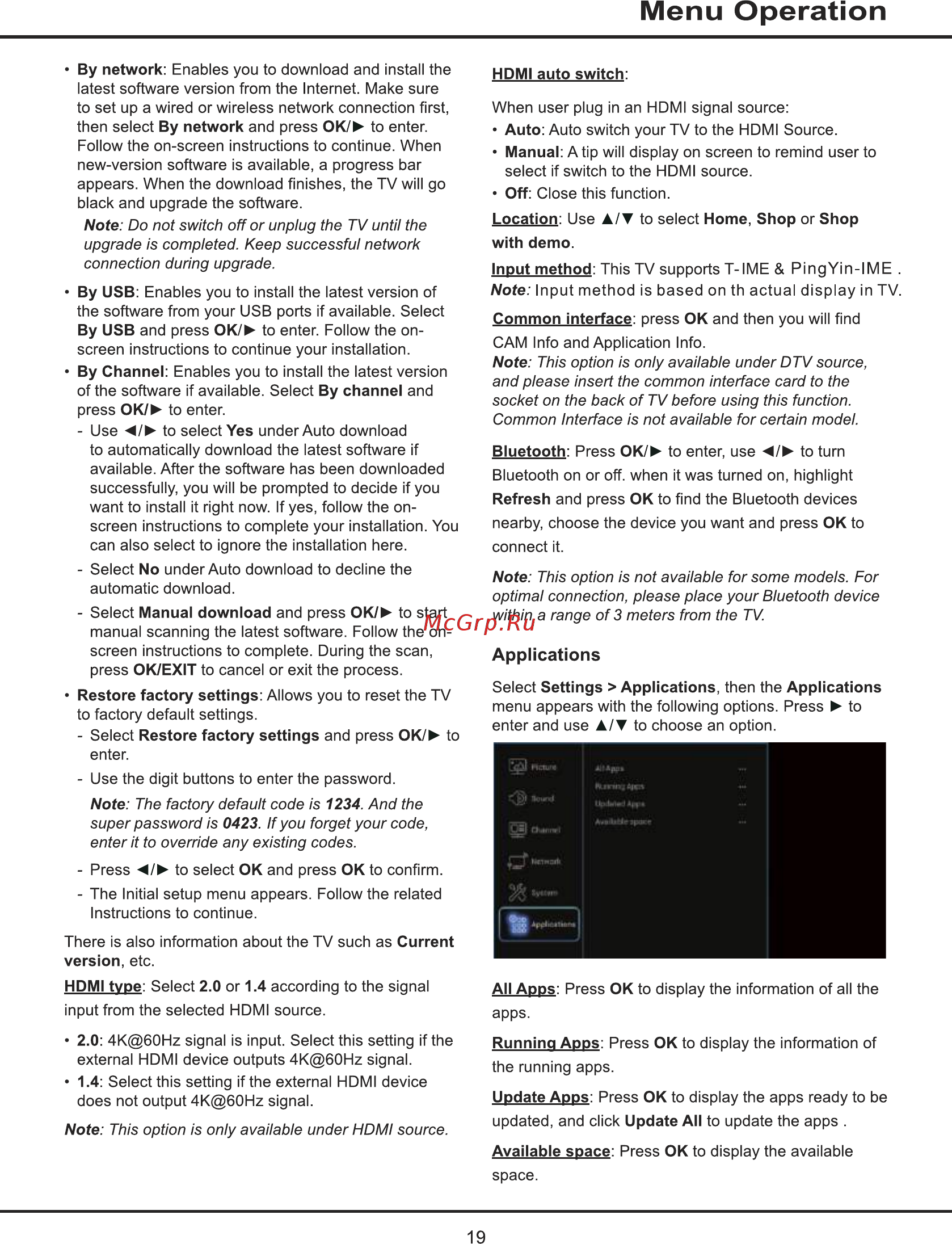 Tcl L65P2US [19/44] Menu operation