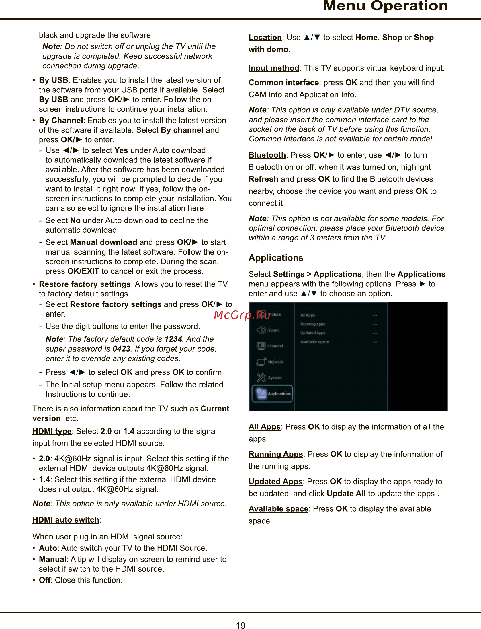 Tcl L70P1US [19/52] Menu operation