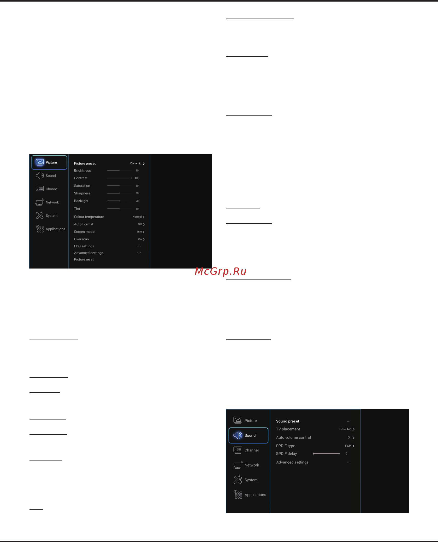 Tcl L50C1US [16/53] Menu operation