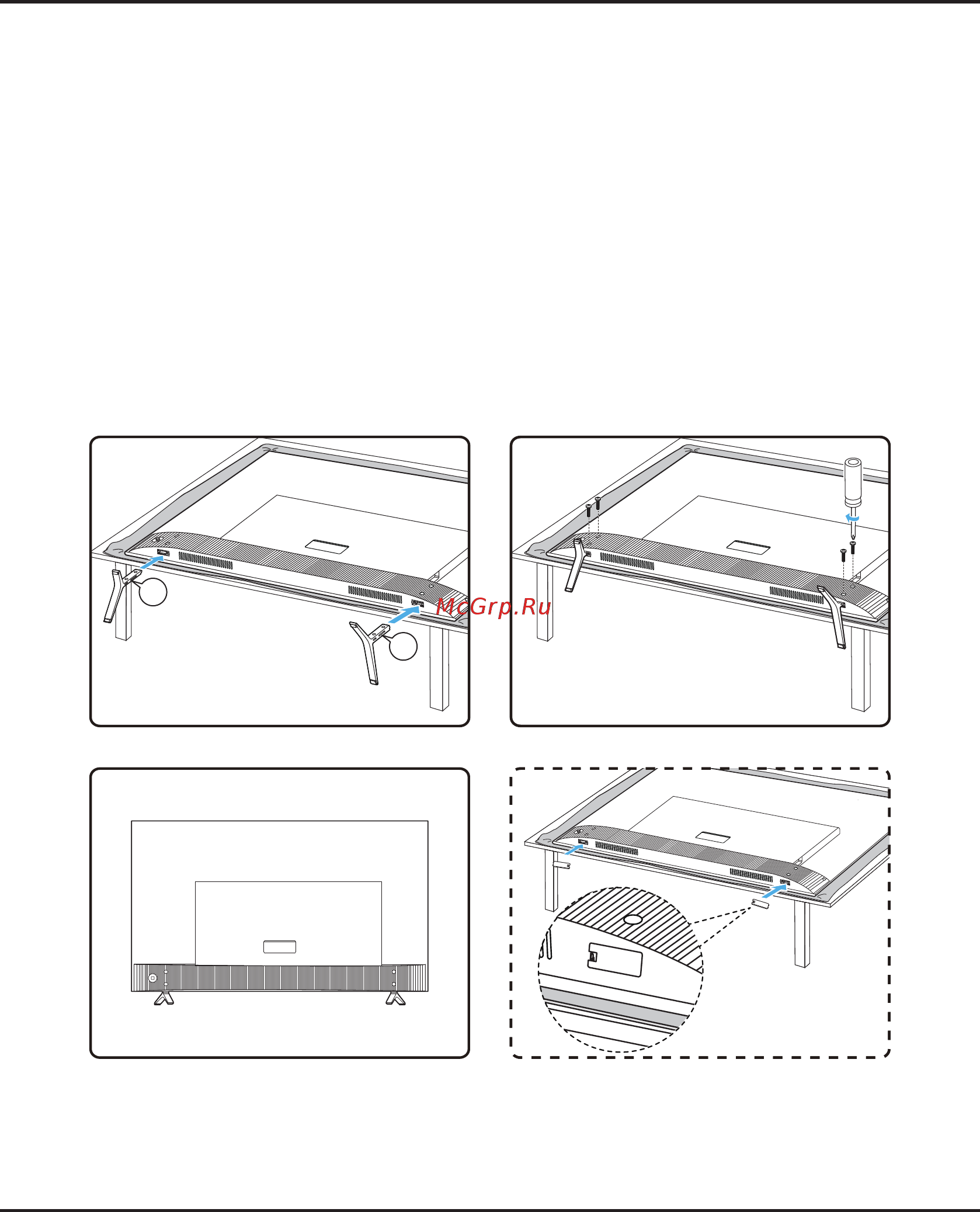 Tcl L50C1US [23/53] Table stand installation