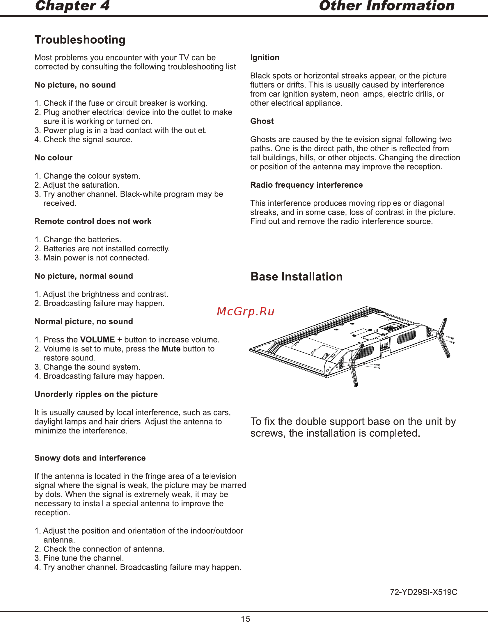 Tcl LED24D2900S [15/31] Chapter 4 other information
