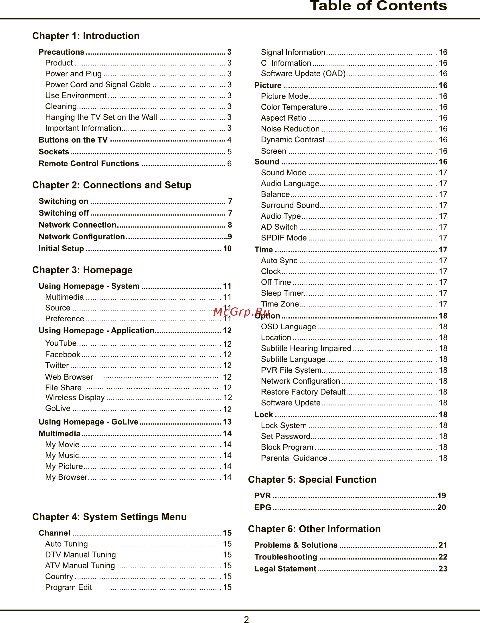Tcl LED32D2930 [2/46] Chapter 2 connections and setup
