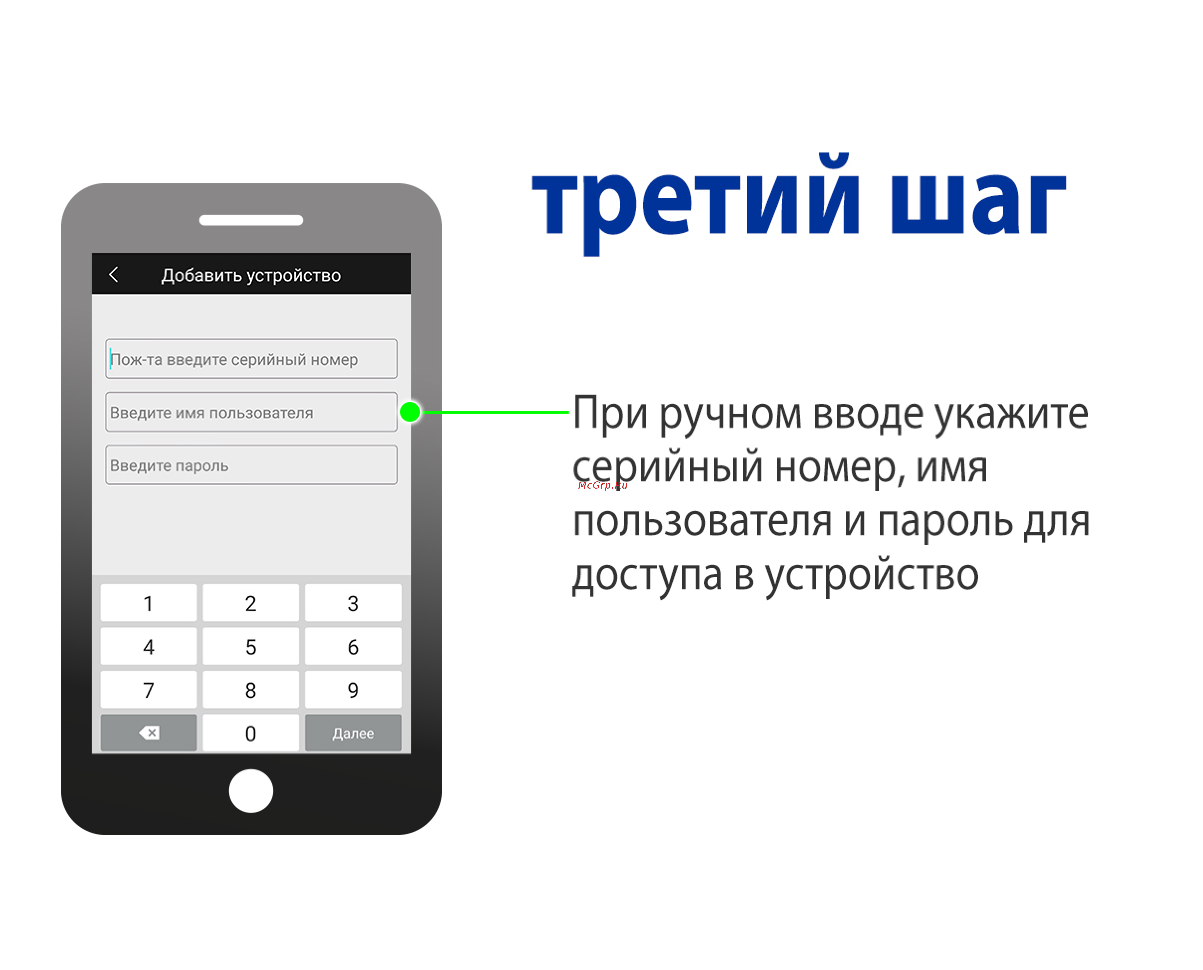 АМАТЕК AC-IS406V [4/6] Третий шаг