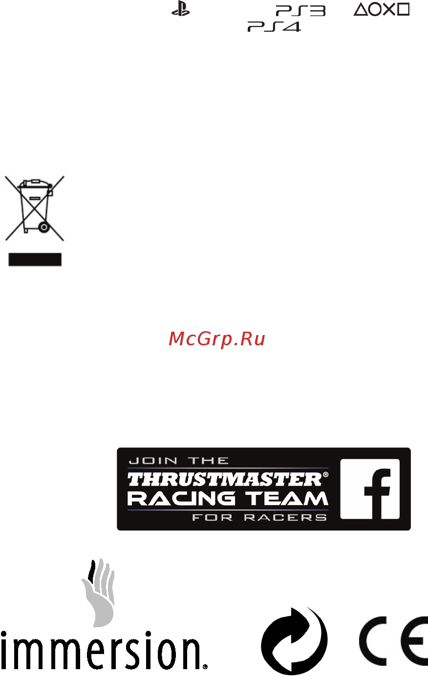 Thrustmaster T300RS, [PS4/PS3], black, черный Инструкция по эксплуатации онлайн [181/375] 264955