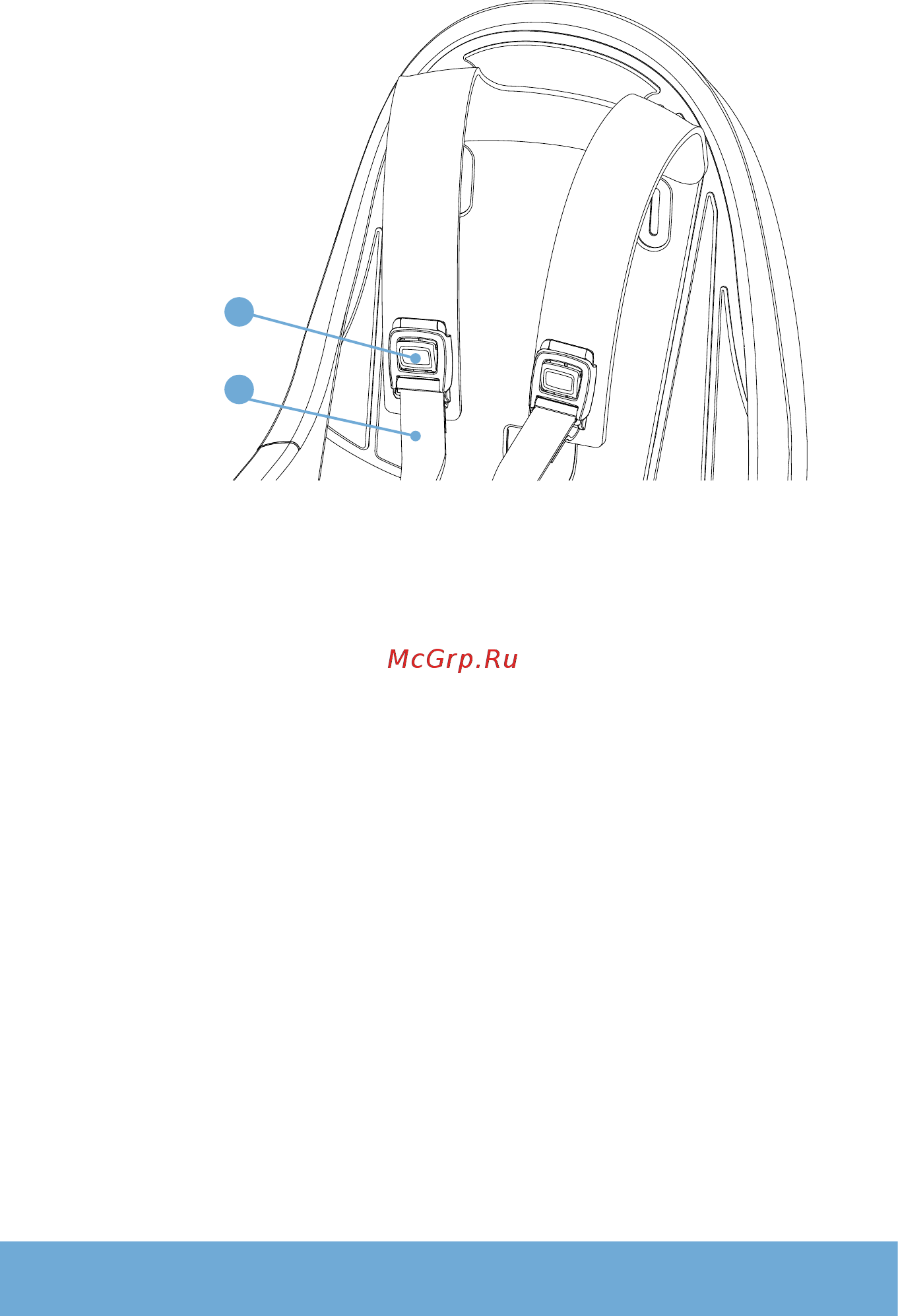 Thule RideAlong mini темно-серое [83/120] Harness adjustment gurtverstellung