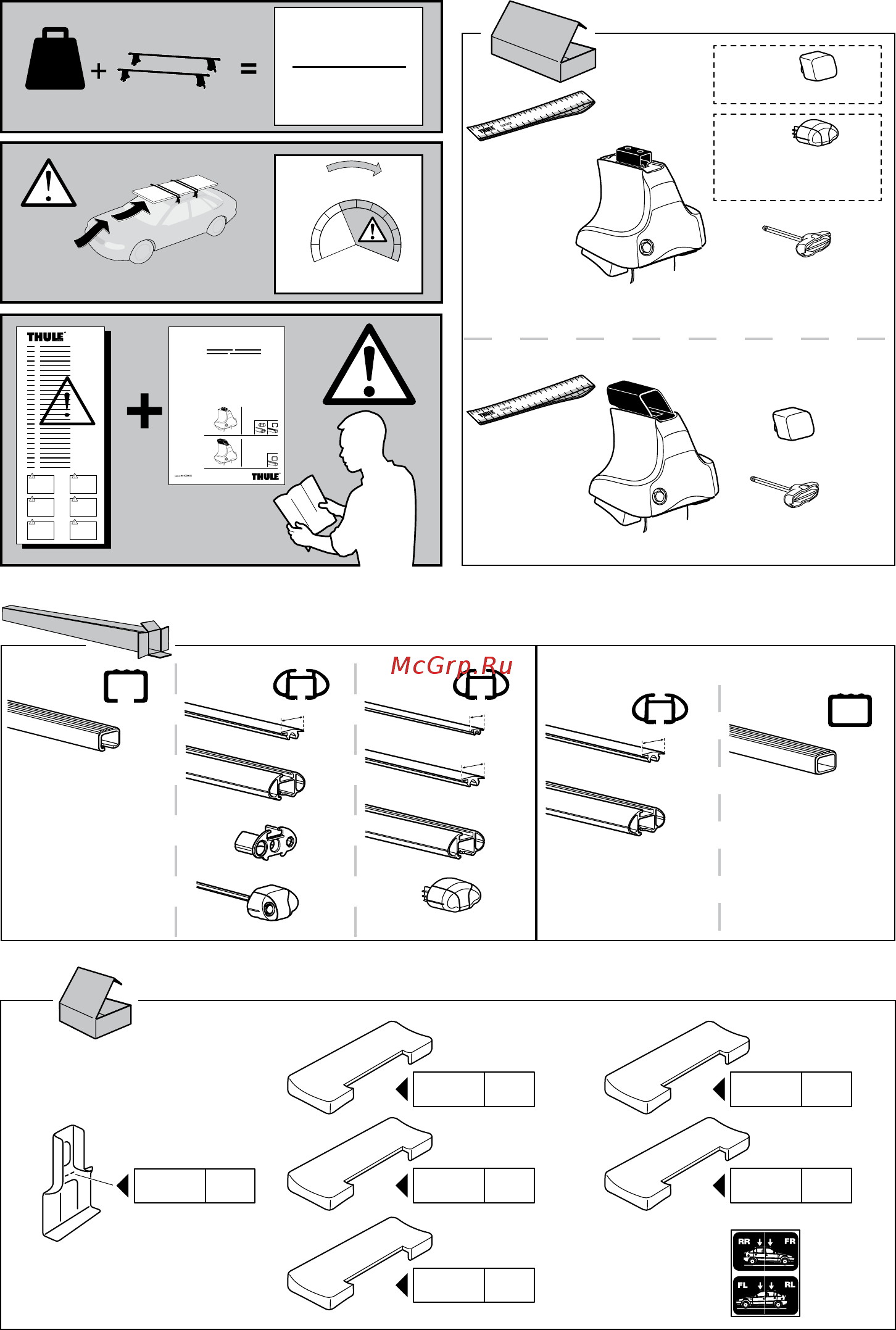Thule 754, 1039 [2/8] Instructions