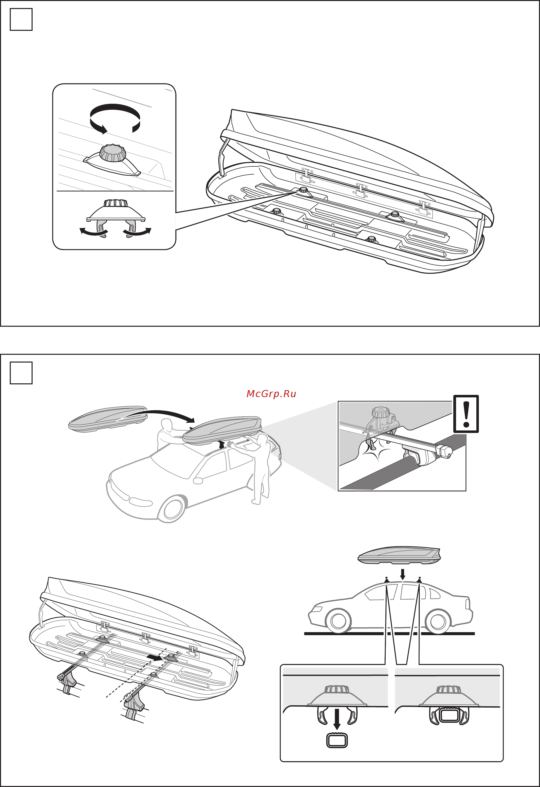 Thule Motion XL (800) 460л, 205х84х45 см, серебристый, 2-х сторонний, 620800 Инструкция по эксплуатации онлайн [3/8] 265080