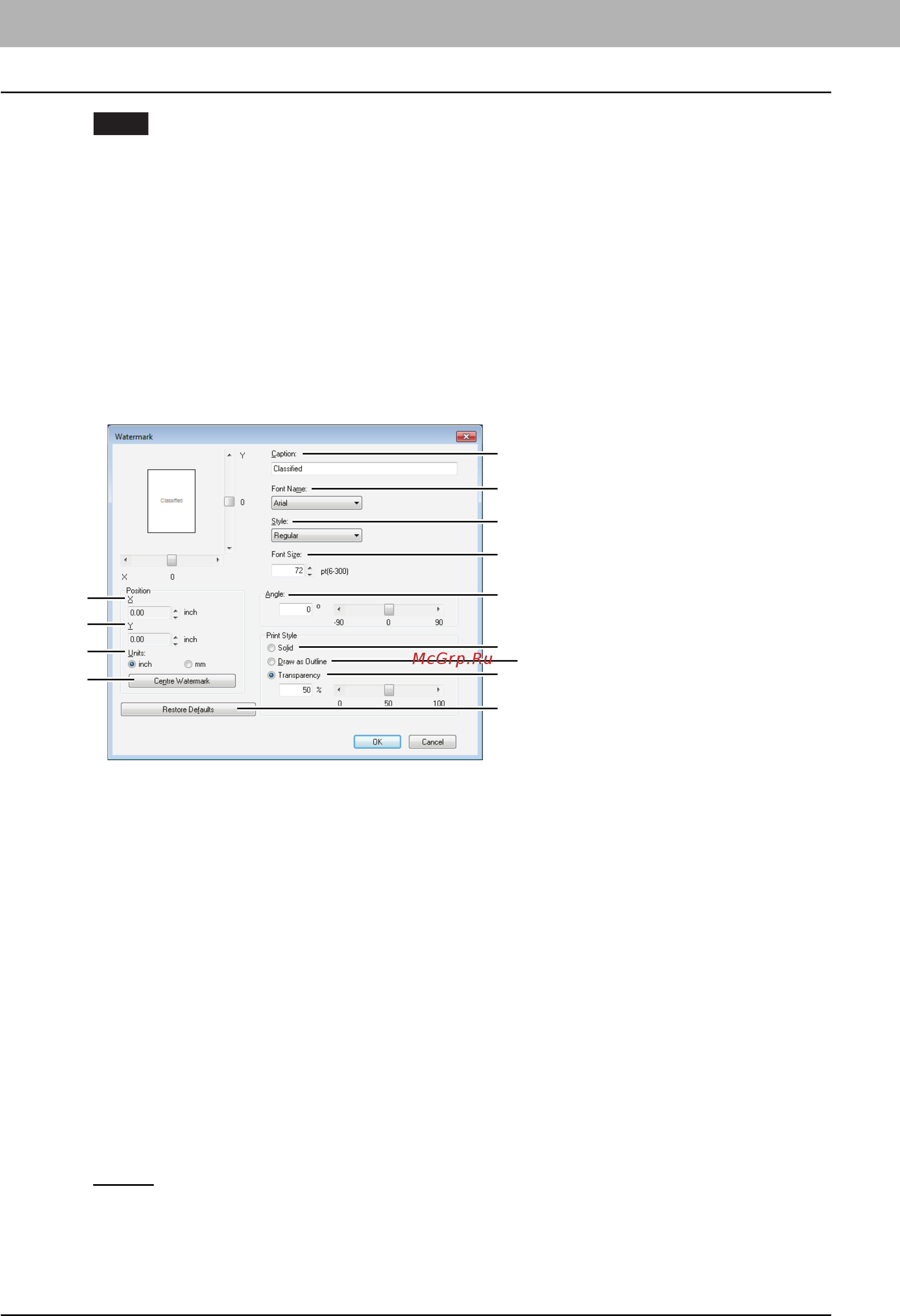 Toshiba e-STUDIO 2809A [102/248] Добавление редактирование водяного знака