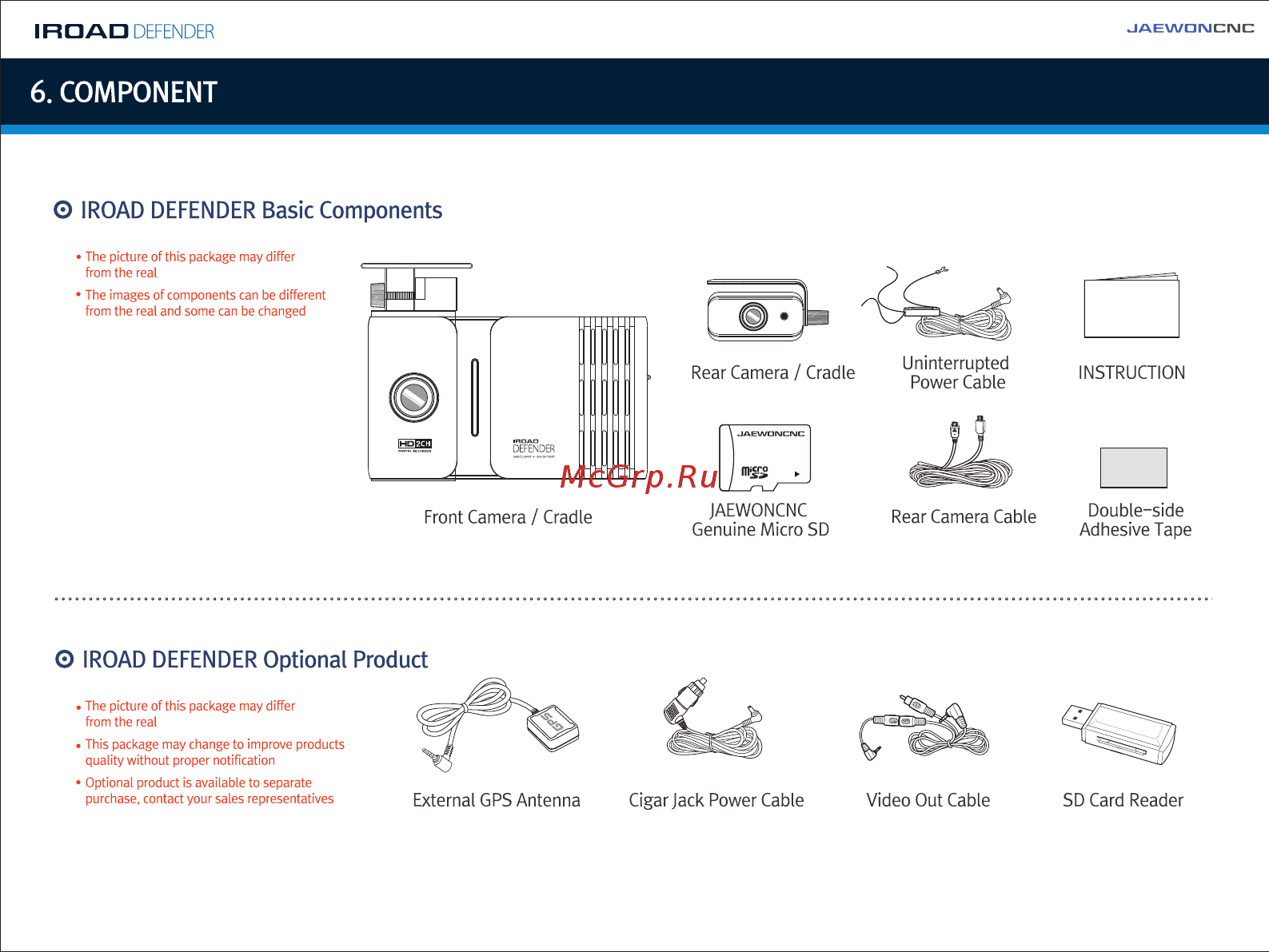 IROAD DEFENDER [10/55] Component