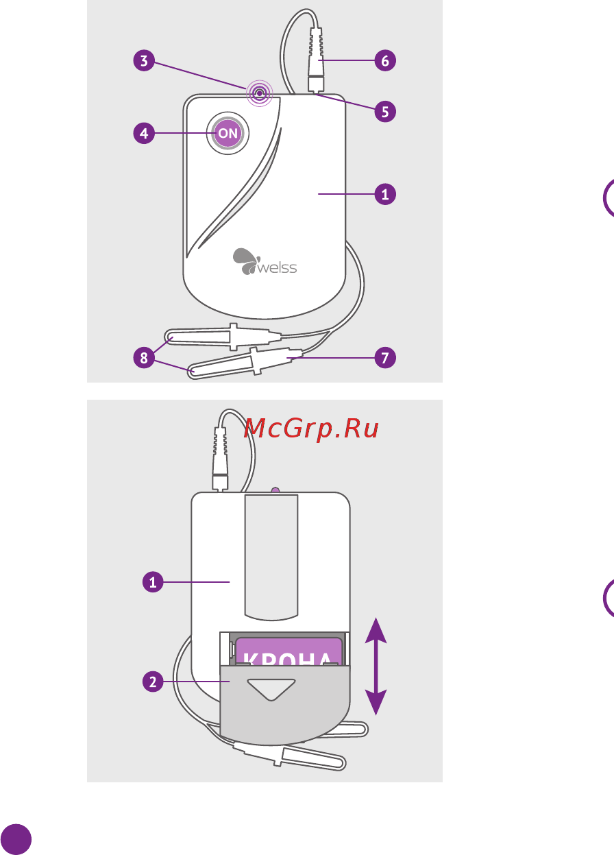 Welss WS 7068, против насморка и аллергии (фототерапевтический) Инструкция по эксплуатации онлайн [4/8] 265351