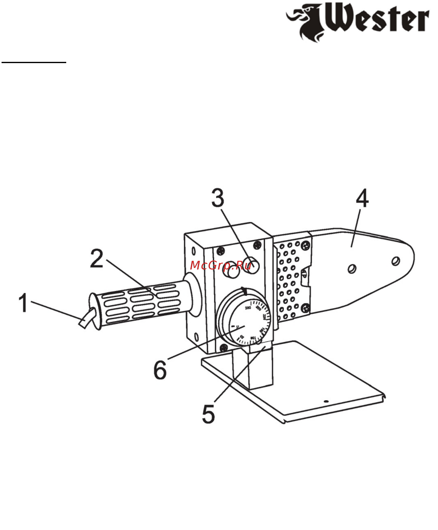 Wester DWM1500LE Инструкция по эксплуатации онлайн [4/13] 265361