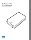 Western Digital My Passport Pro, WDBRNB0040DBK-EESN, 4ТБ, черный Инструкция по эксплуатации