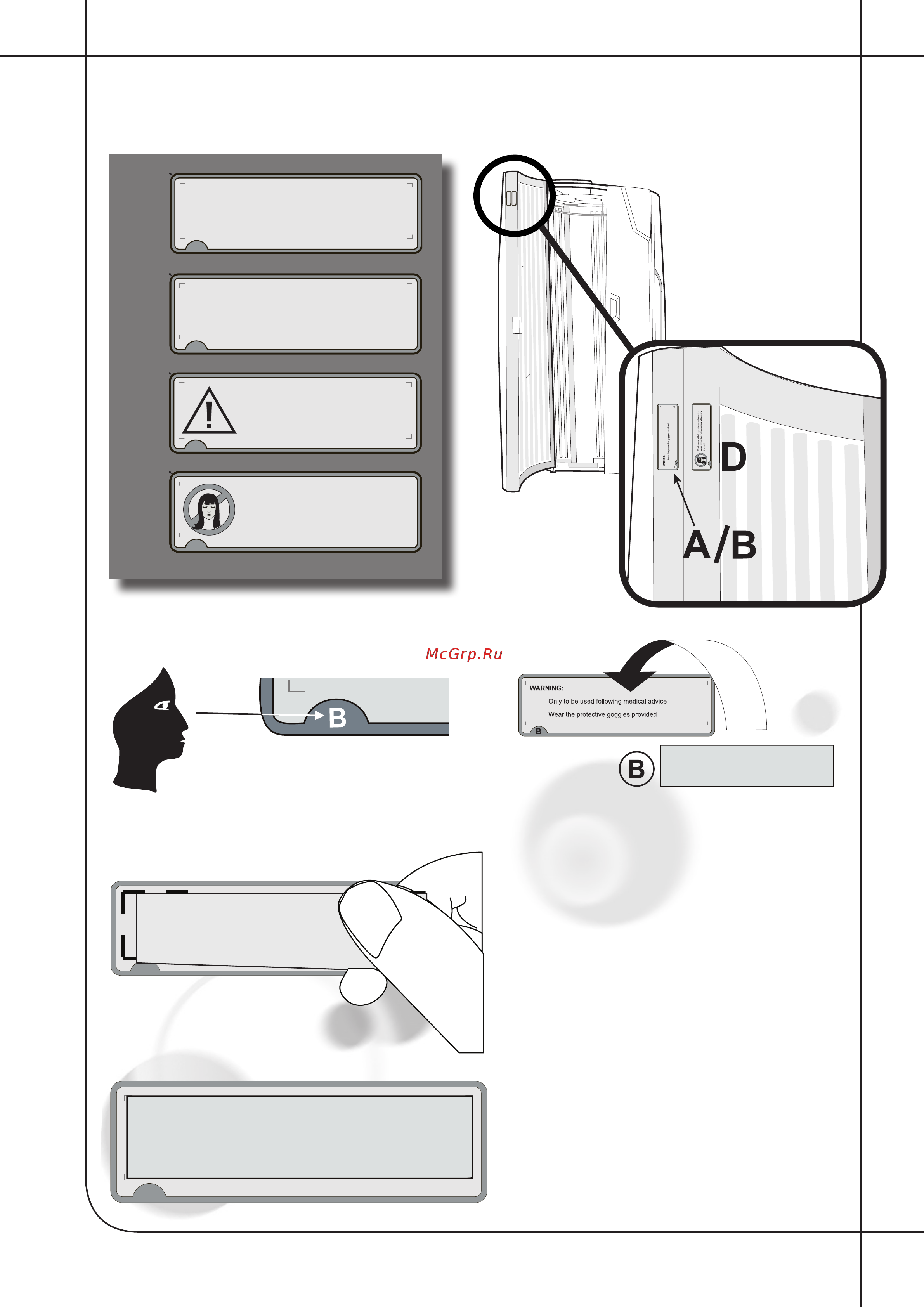 Hapro V5 42 Intensive [12/45] Customers with long hair are advised to wear protective hair covering while using the unit