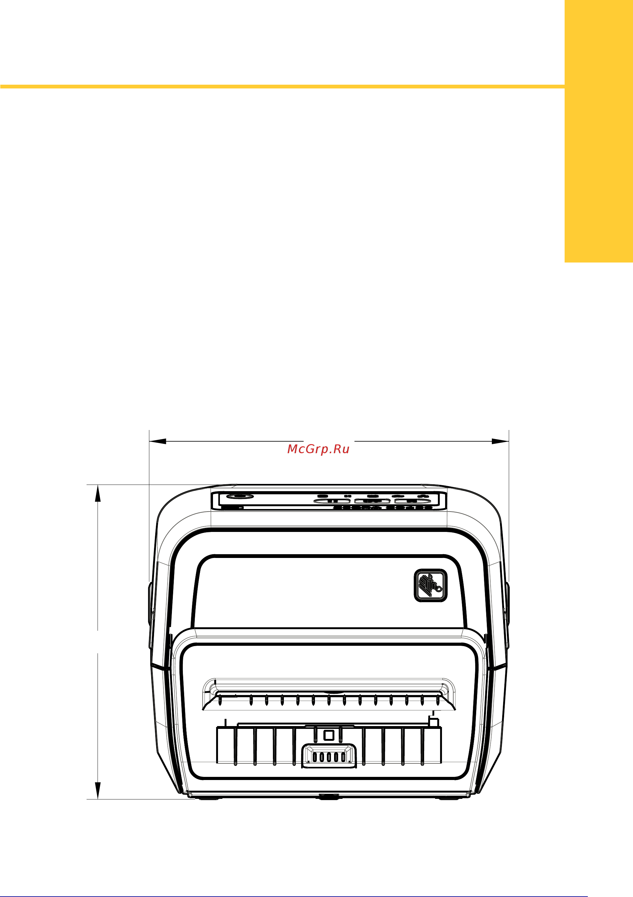 Zebra ZD420 (ZD42042-C0EM00EZ) [156/171] Приложение размеры