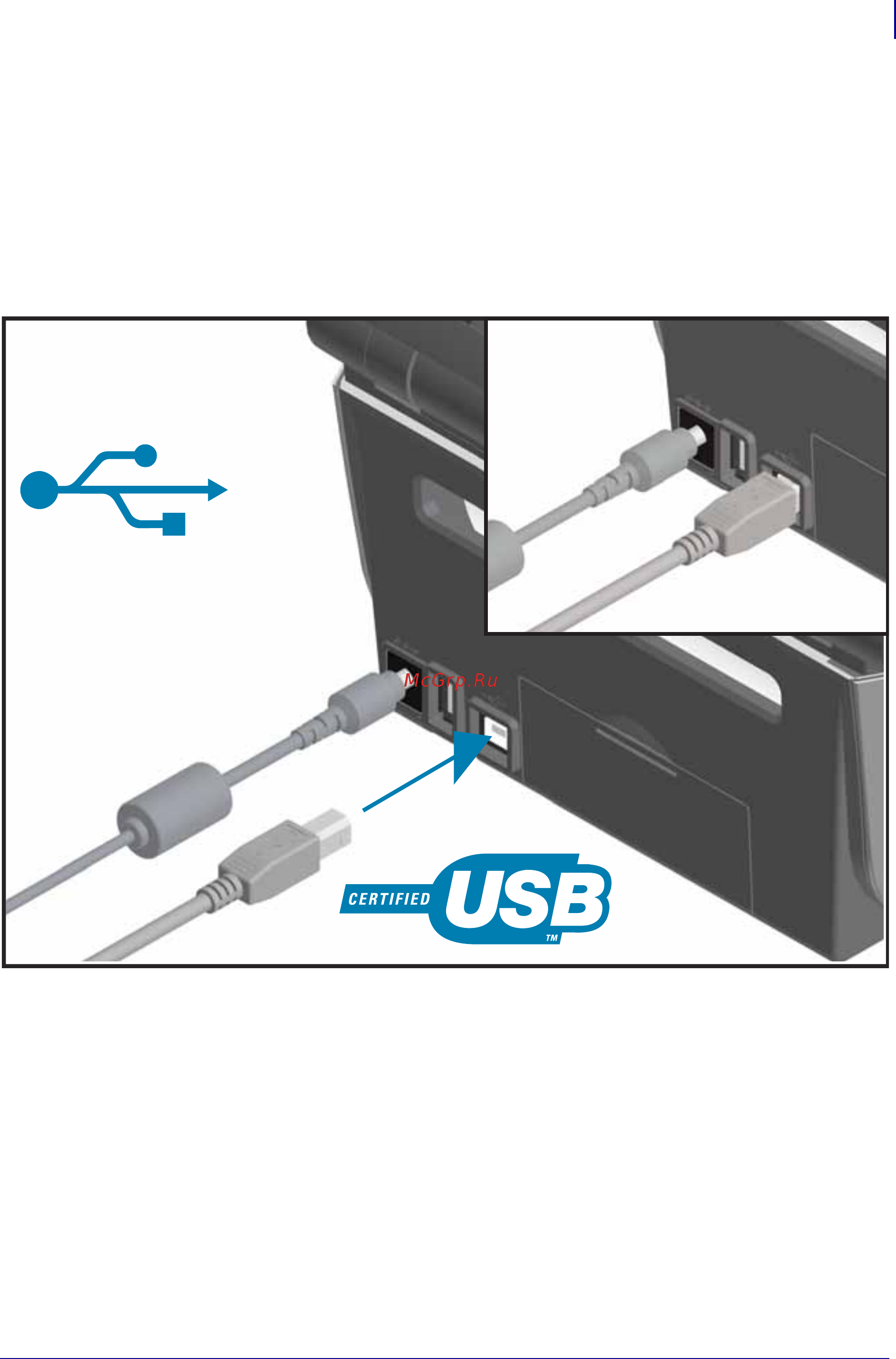 Zebra ZD420 (ZD42042-C0EM00EZ) [58/171] Интерфейс usb