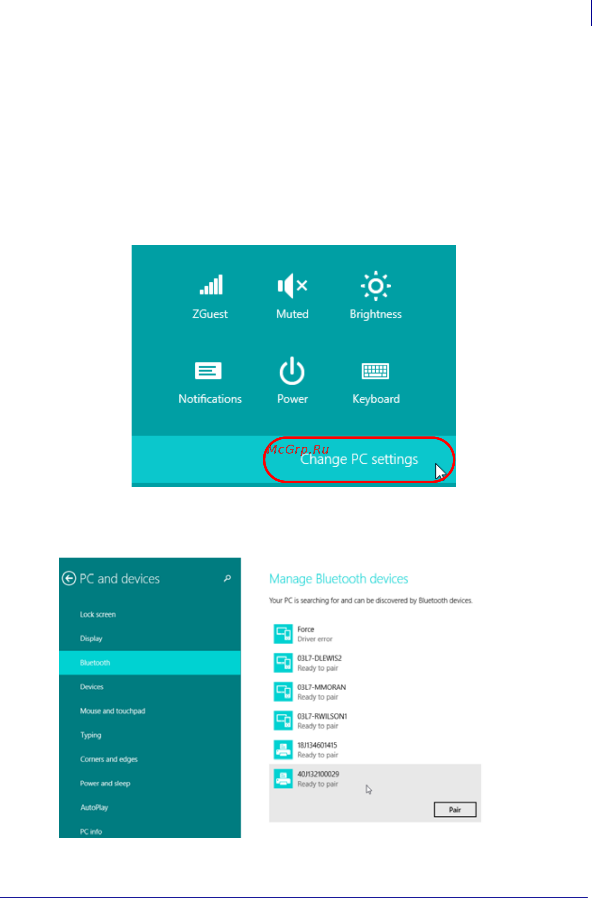 Zebra ZD420 (ZD42042-C0EM00EZ) [79/171] Подключение принтера к компьютеру windows 8