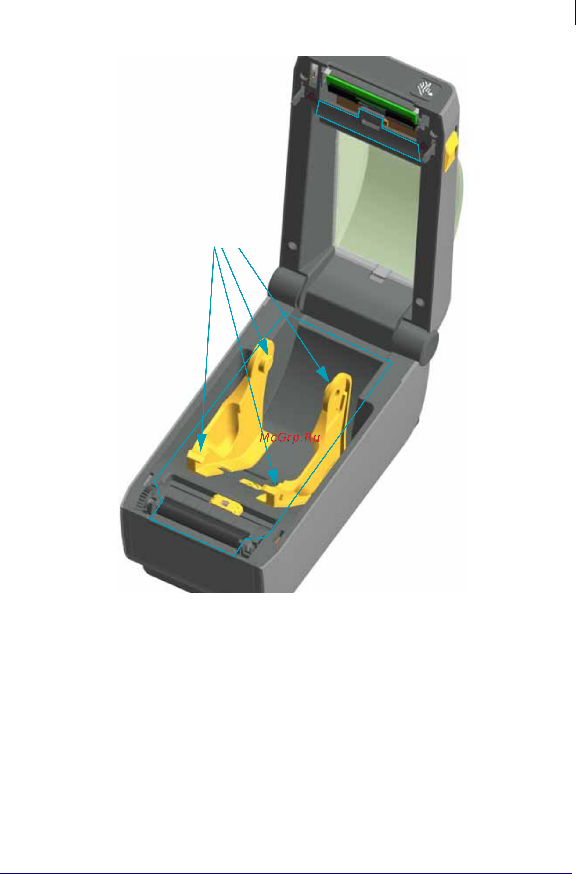 Zebra ZD410 (ZD41022-D0EM00EZ) [133/165] Обслуживание чистка