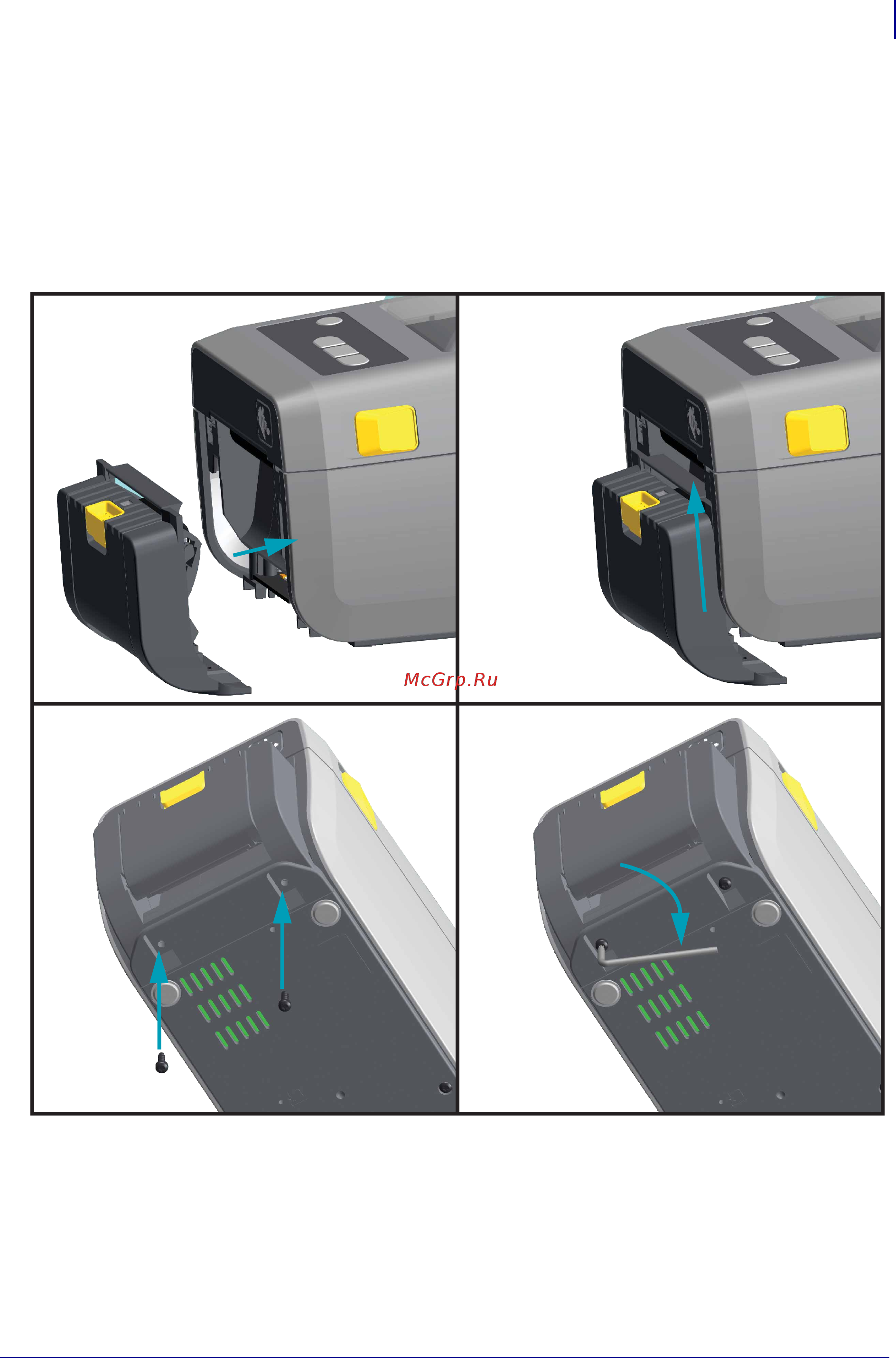 Zebra ZD410 (ZD41022-D0EM00EZ) [32/165] Установка отделителя наклеек