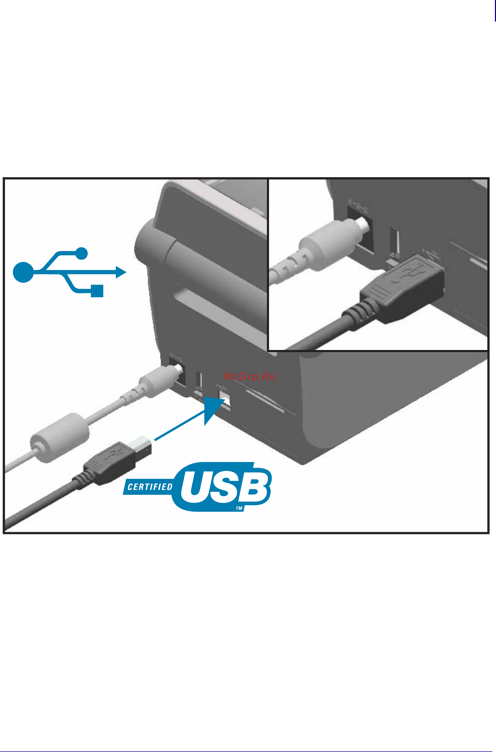 Zebra ZD410 (ZD41022-D0EM00EZ) [54/165] Интерфейс usb