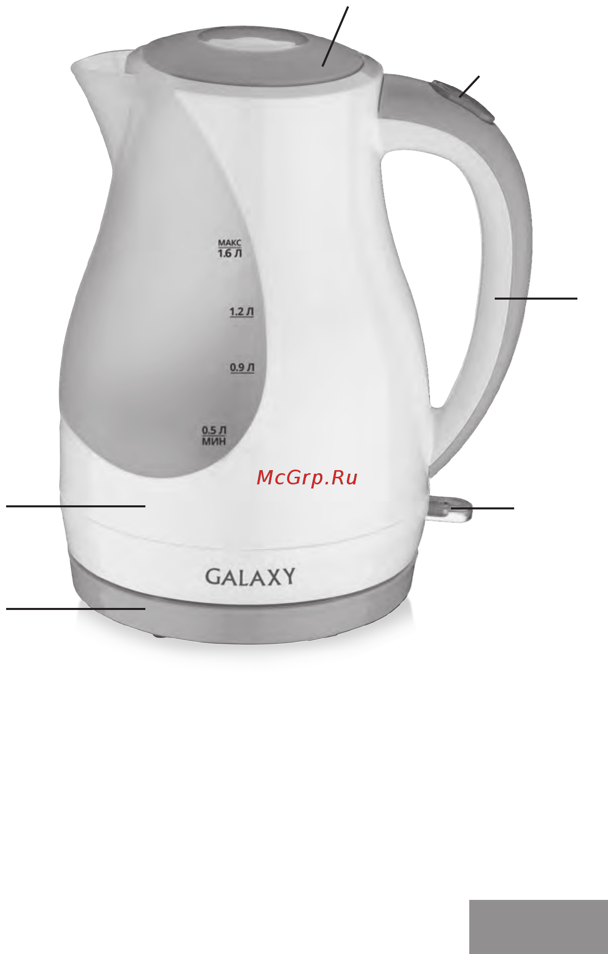 Galaxy GL0200 [3/8] Функциональные элементы электроприбора