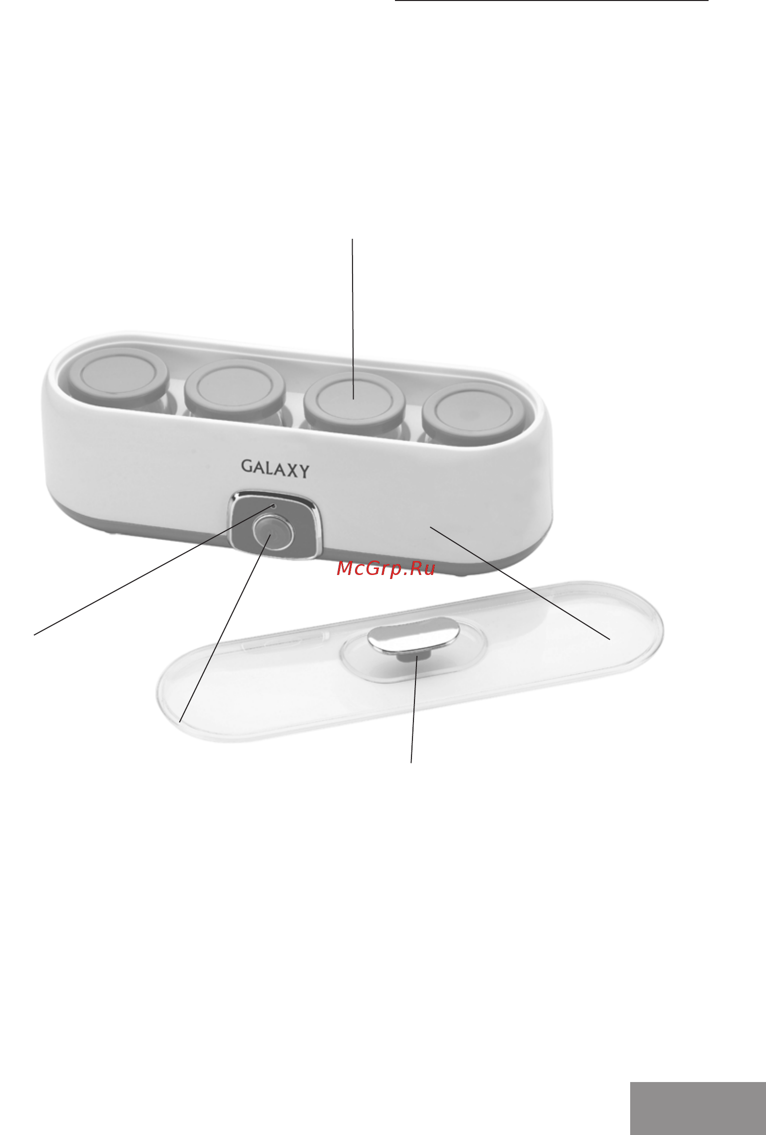 Galaxy GL 2696 Белый [3/10] Функциональные элементы электроприбора