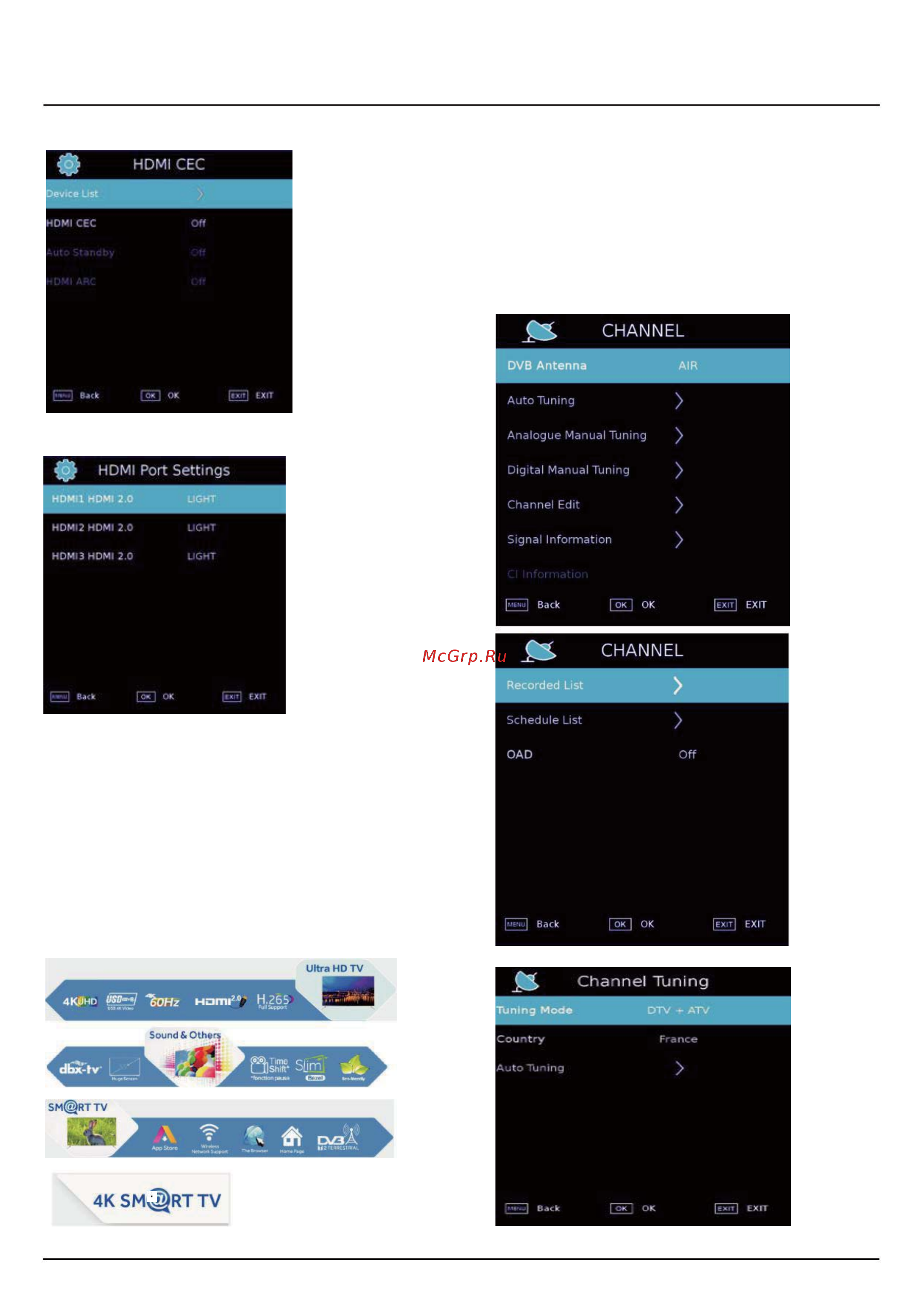 Haier LE55Q6500U [49/87] Hdmi сес канал