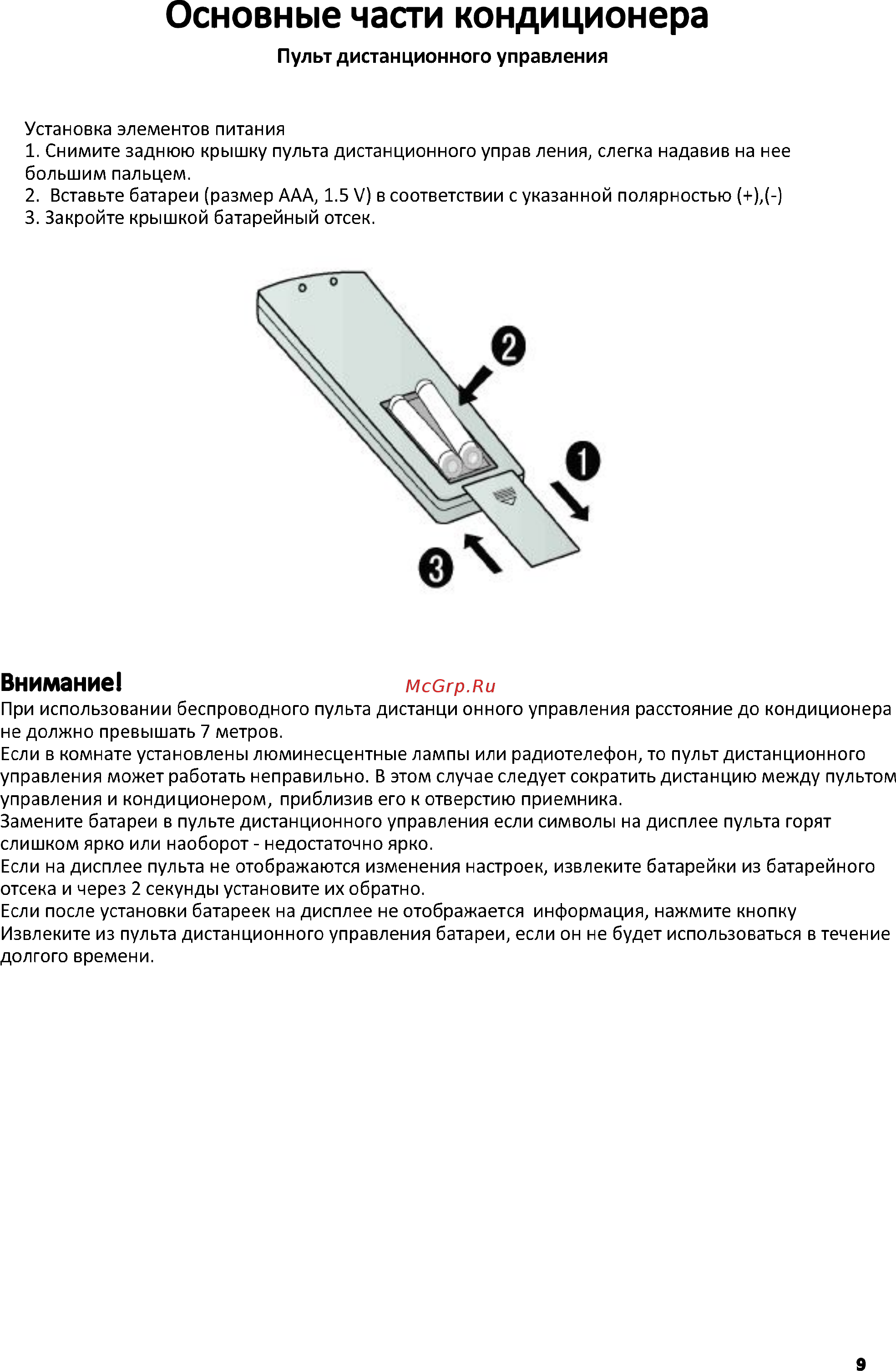 Haier AS09NA5HRA/1U09BR4ERA Инструкция по эксплуатации онлайн [9/31] 266040