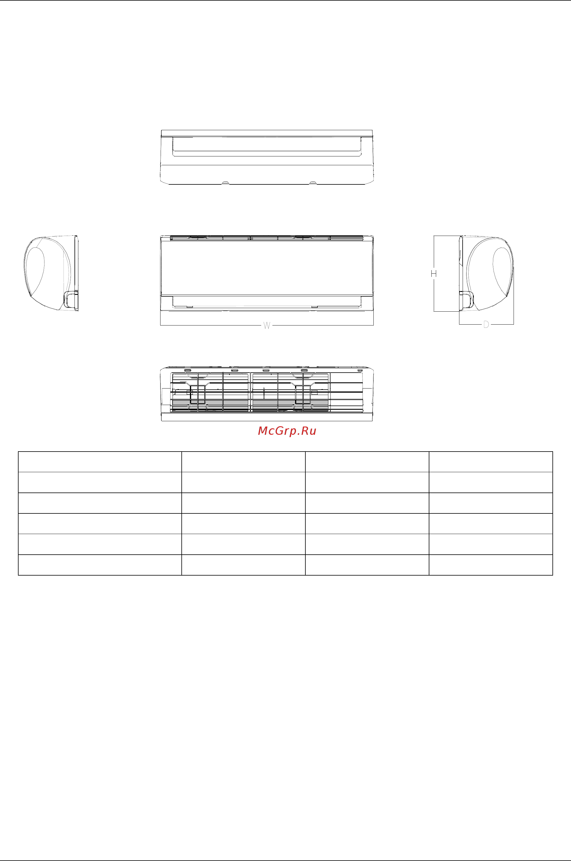 Midea MSMA1A-07HRN1 / MOAB02-07HN1 [11/59] Indoor unit