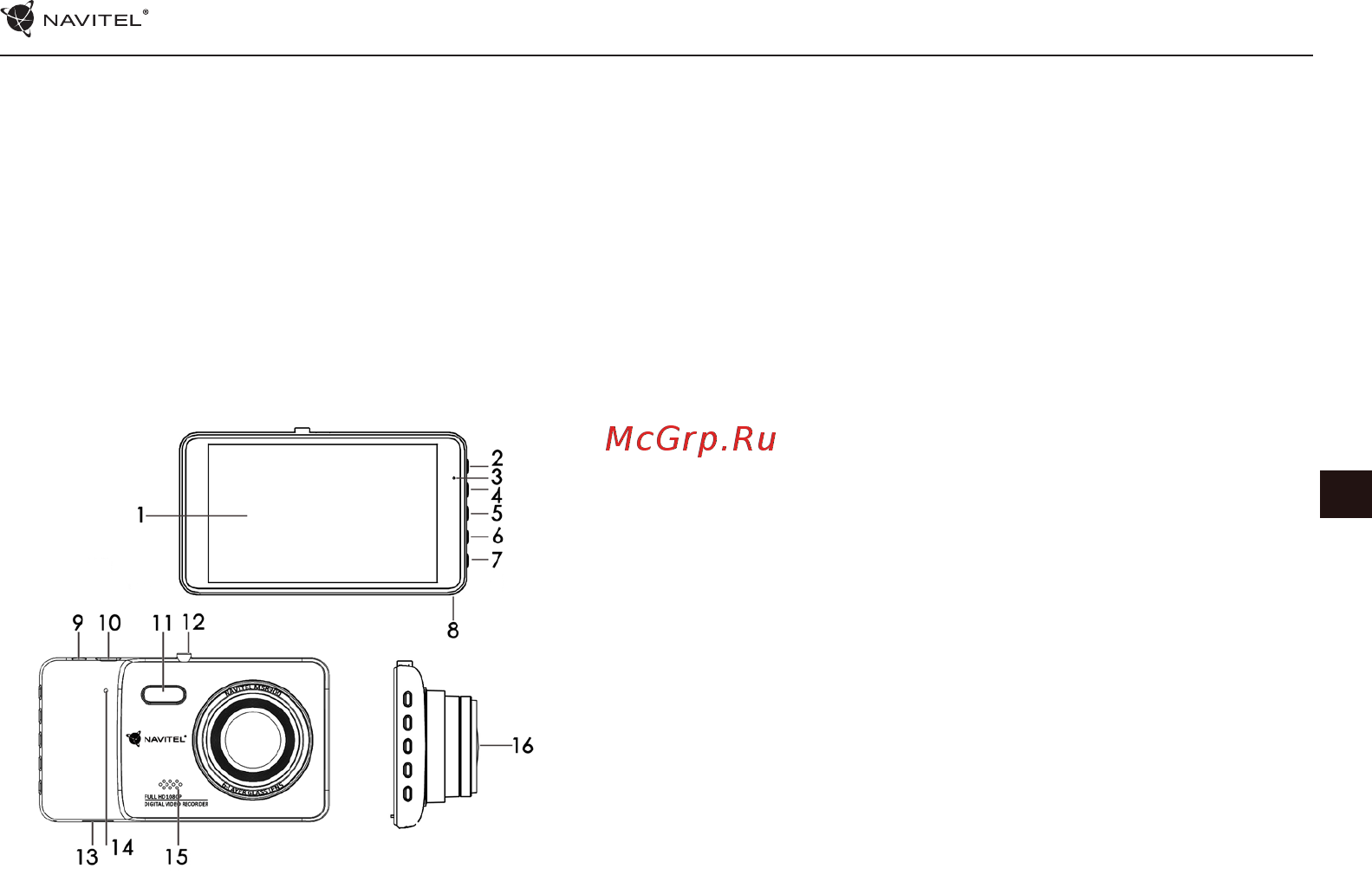 Navitel MSR900 [38/74] Ierīces izkārtojums