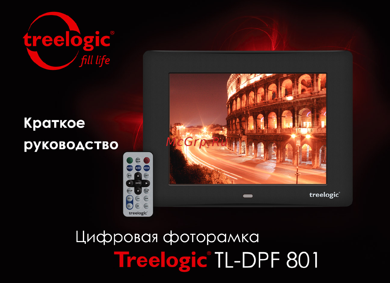 Treelogic TL-DPF 801 Краткое руководство пользователя онлайн