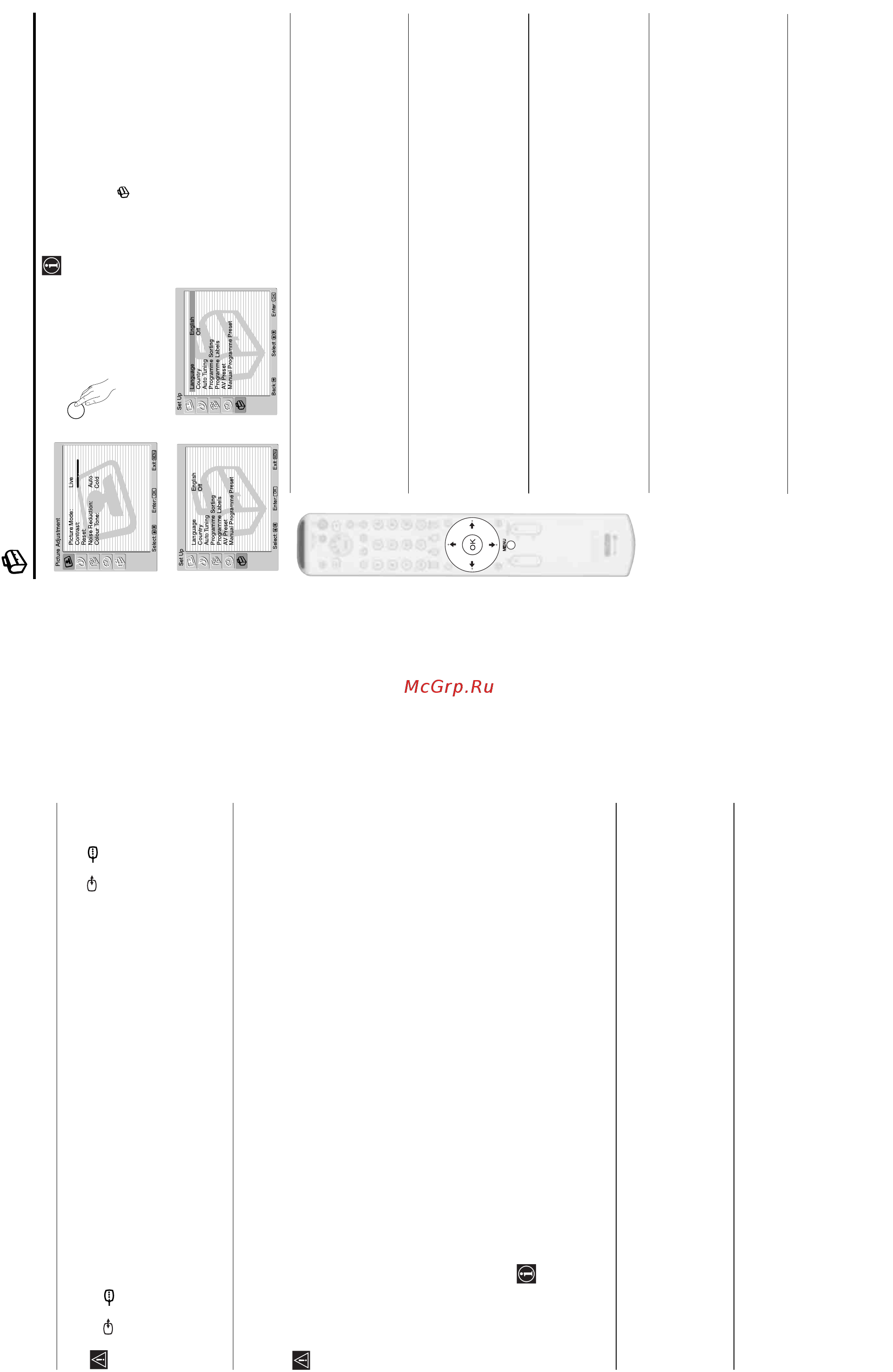 Sony KE-P42XS1 [12/64] The set up menu