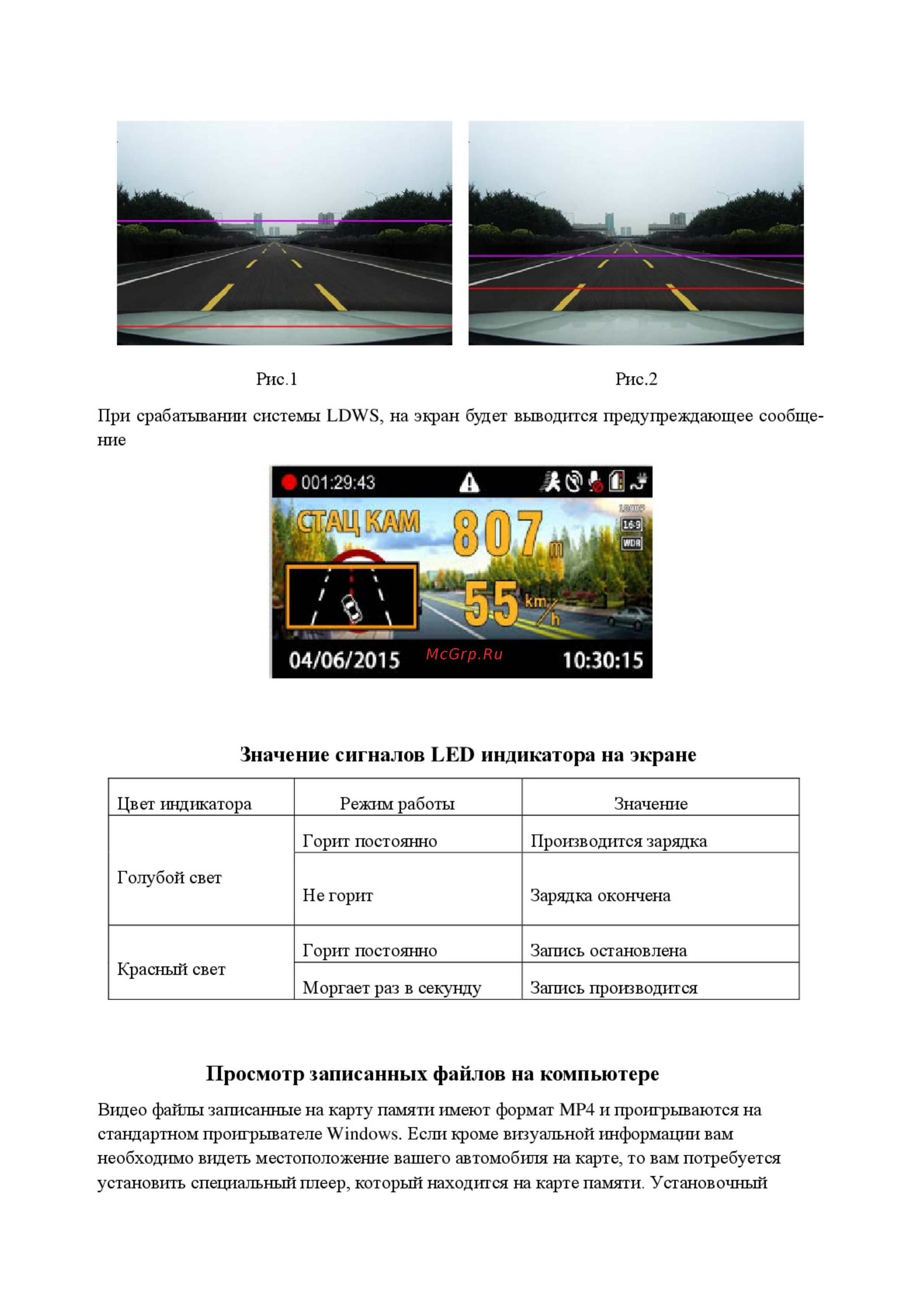 Sho-Me GPS A7-GPS/GLONASS [15/19] Значение сигналов led индикатора на экране