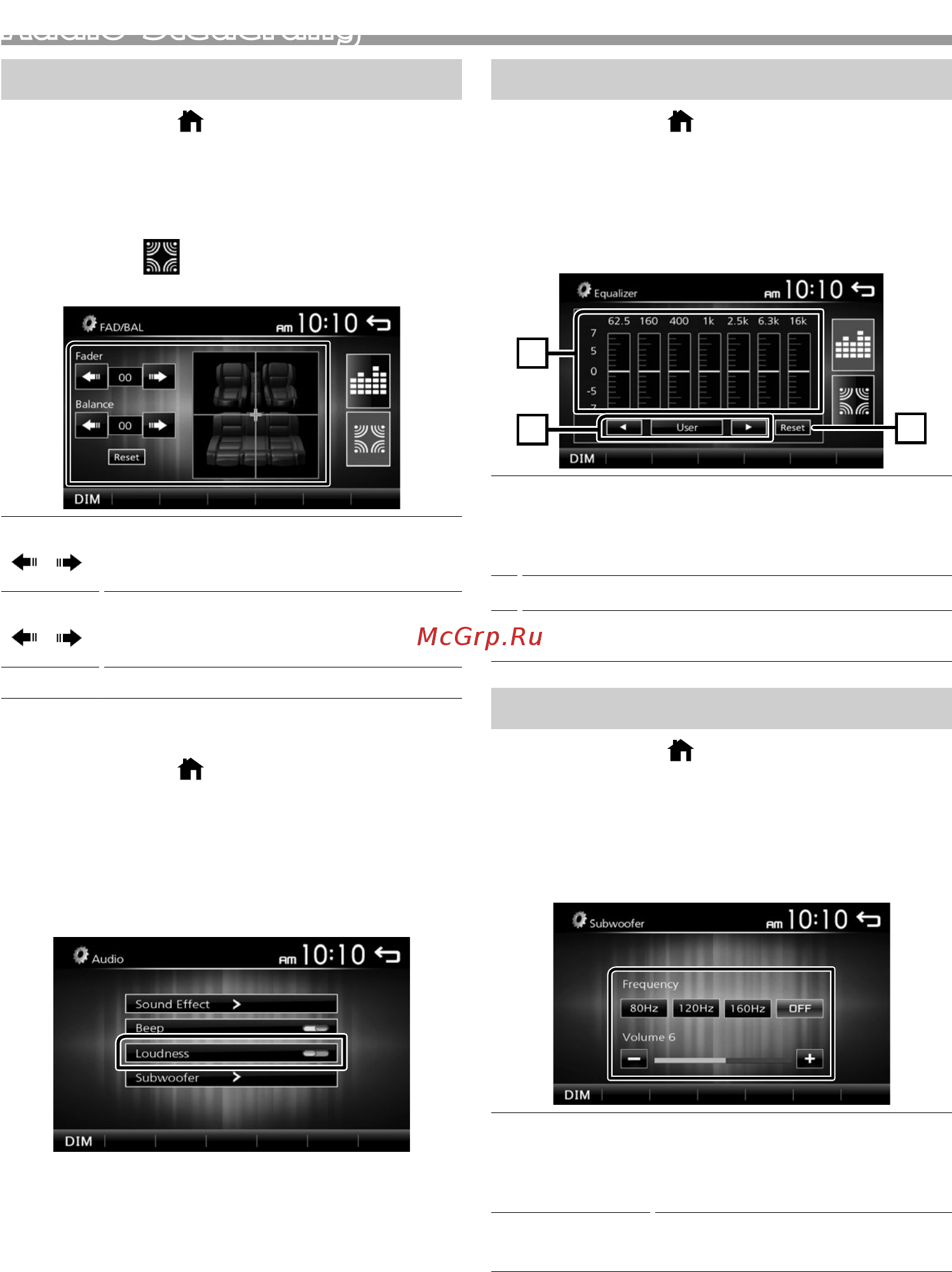JVC KW-M24BT [17/136] Audio steuerung
