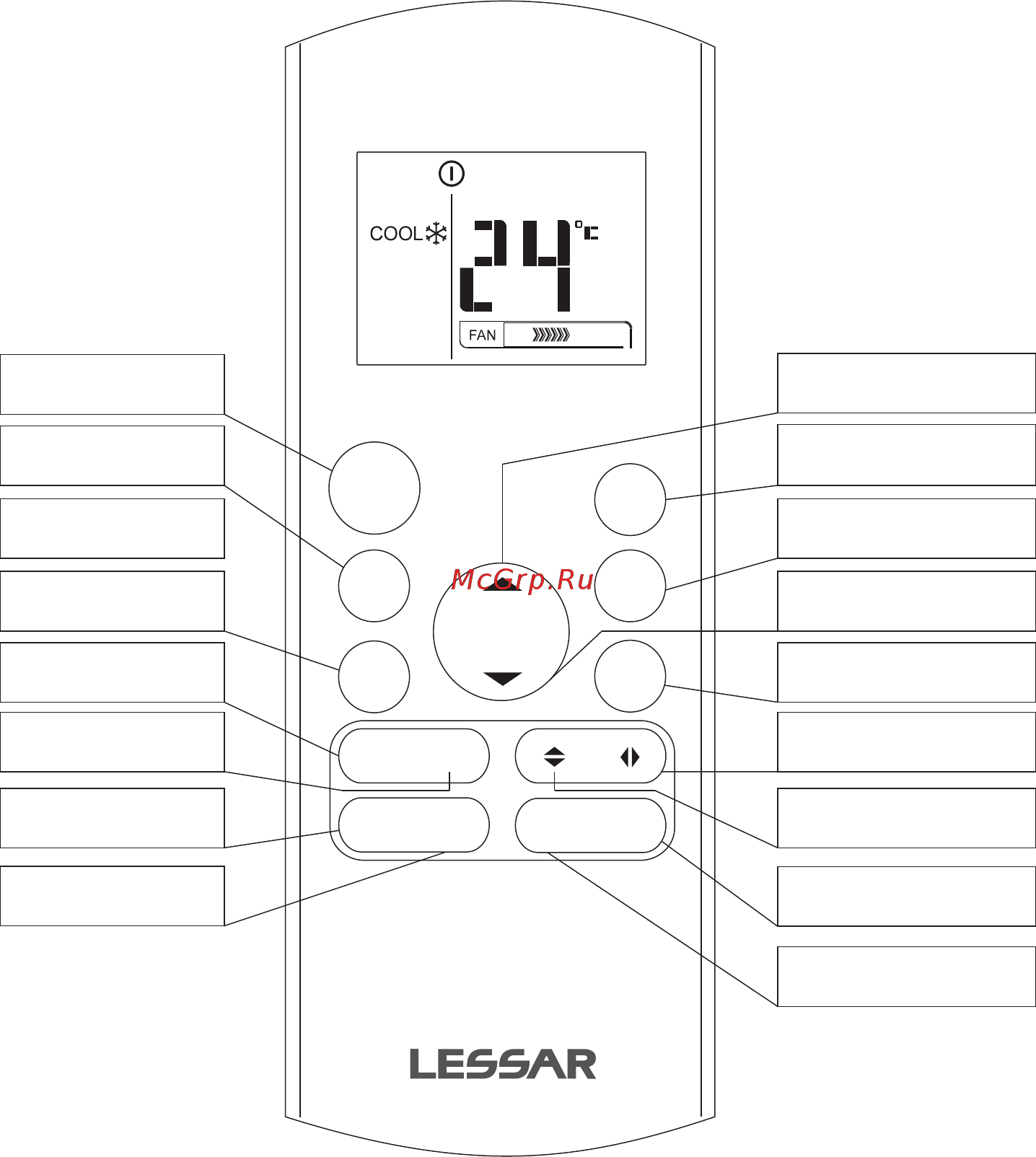 Lessar LS-HE09KNA2AB/LU-HE09KNA2AB [11/40] Дистанционный инфракрасный пульт