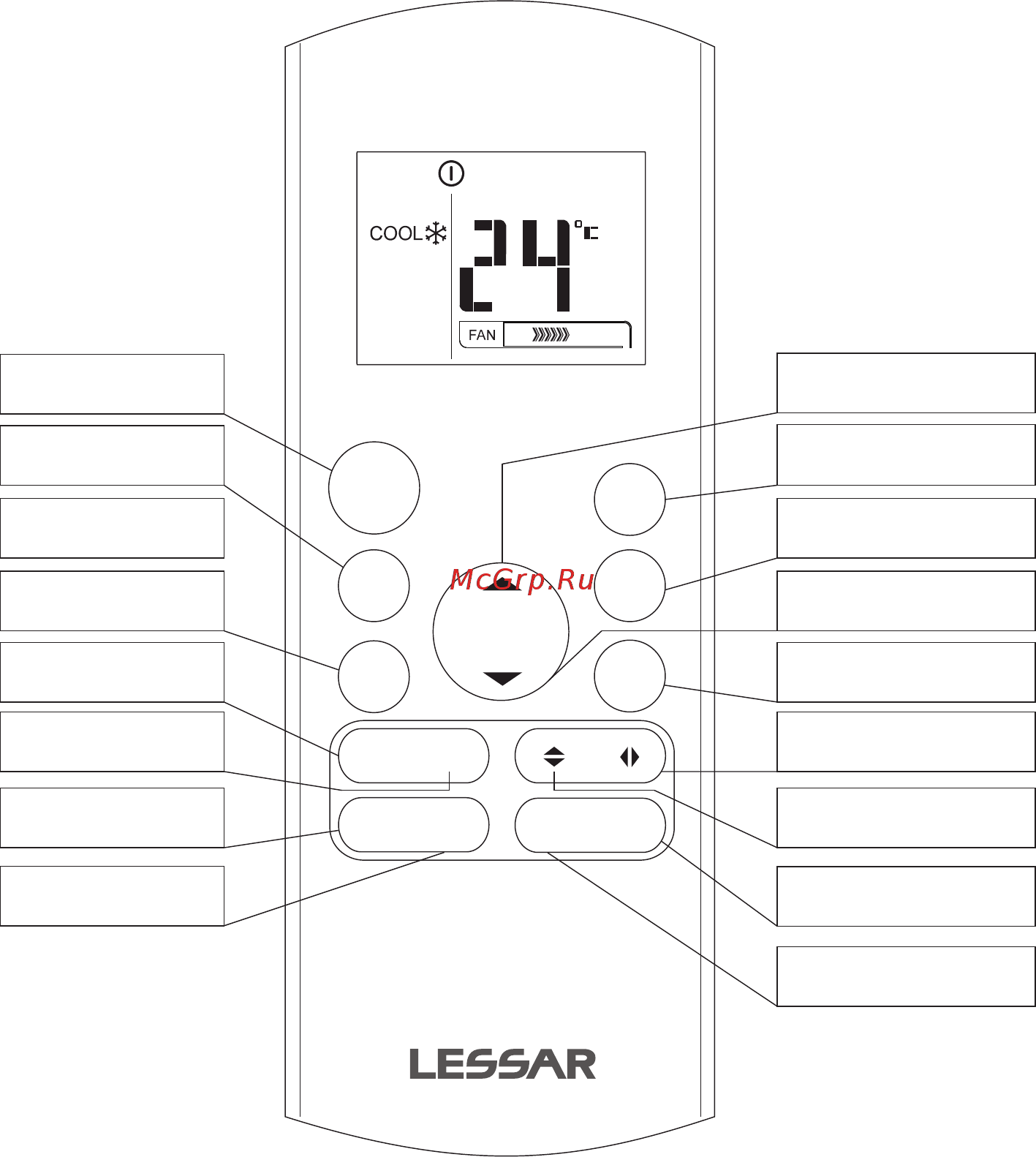 Lessar LS-HE09KLA2/LU-HE09KLA2 [11/32] Дистанционный инфракрасный пульт