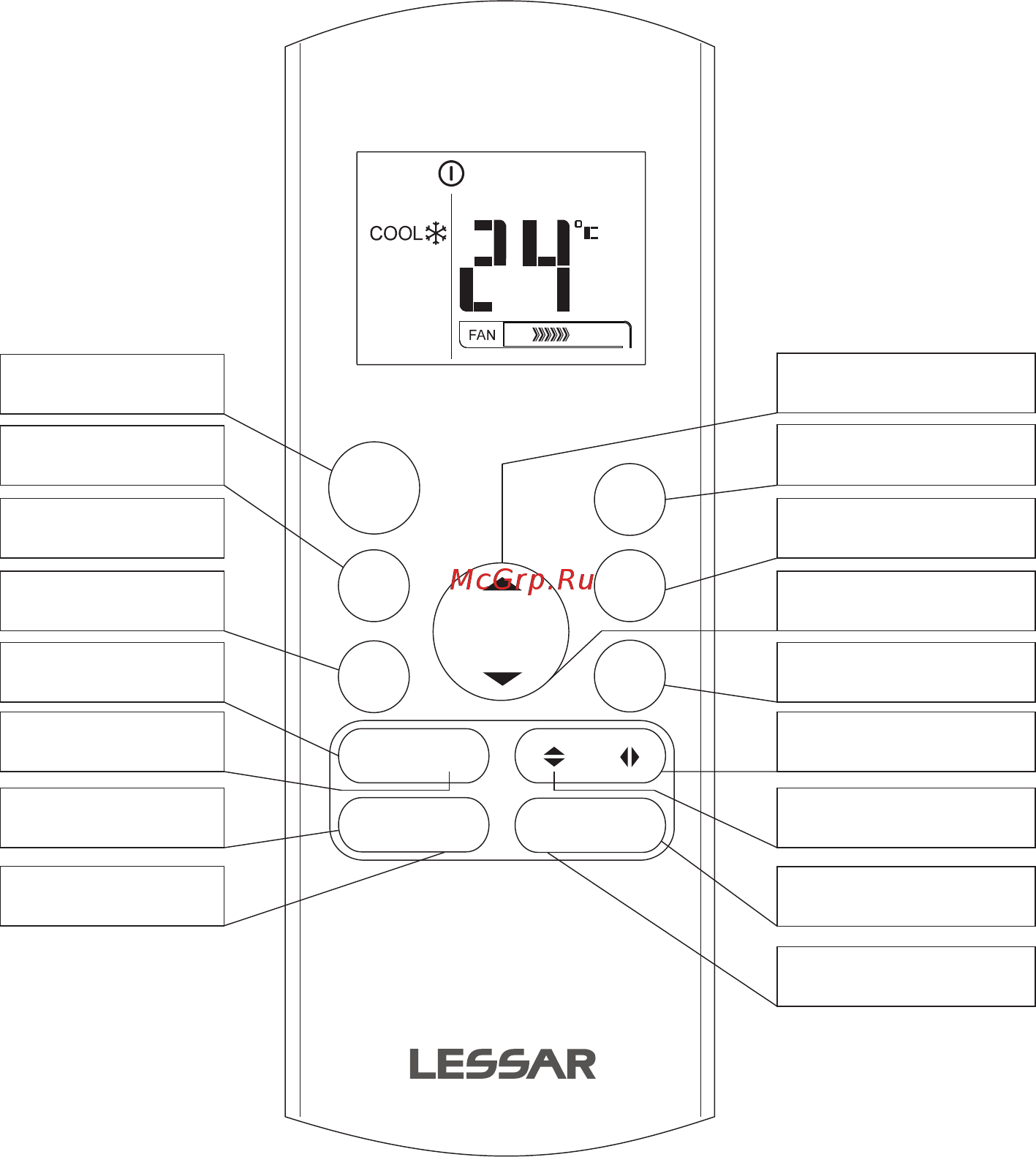 Lessar LS-H09KKA2/LU-H09KKA2 [11/32] Дистанционный инфракрасный пульт