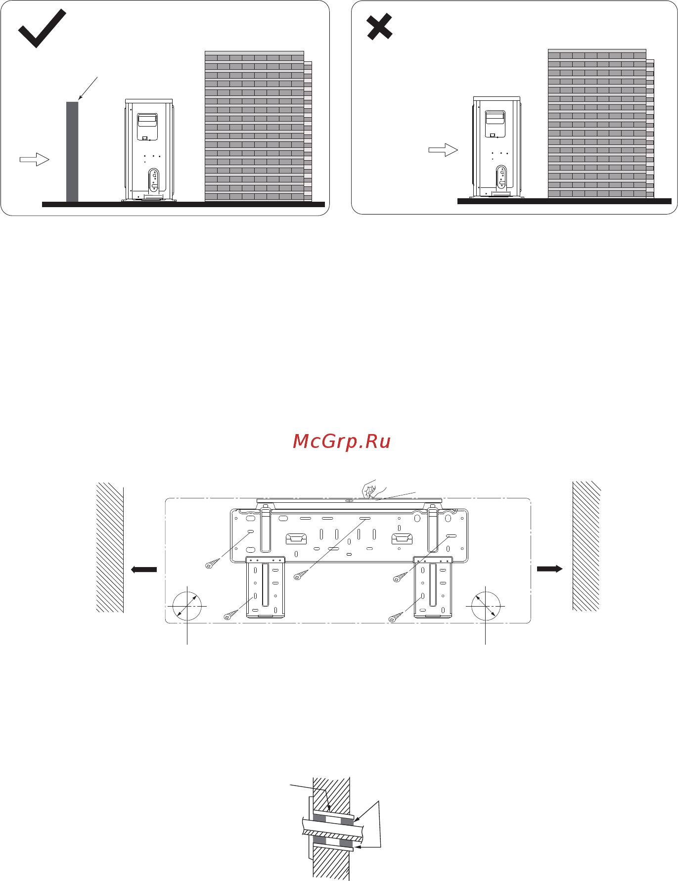 Lessar LS-H09KLA2A/LU-H09KLA2A [14/40] Установка монтажной панели
