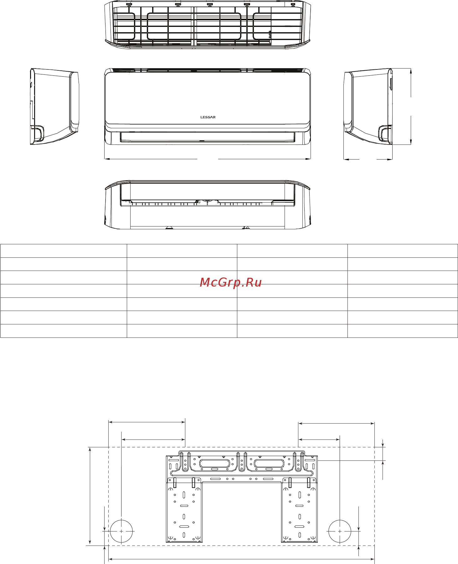 Lessar LS-H12KLA2A/LU-H12KLA2A [6/40] Внутренний блок
