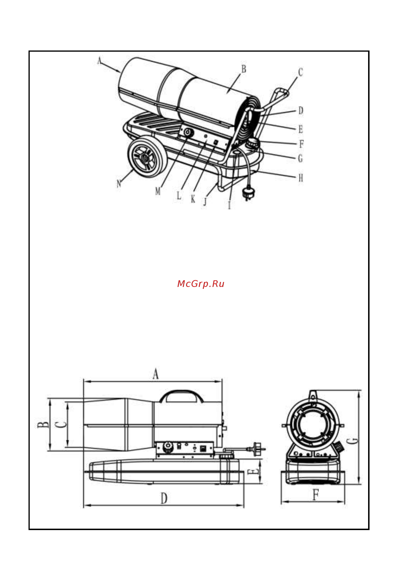 RedVerg RD-DHD30W [4/21] Габариты