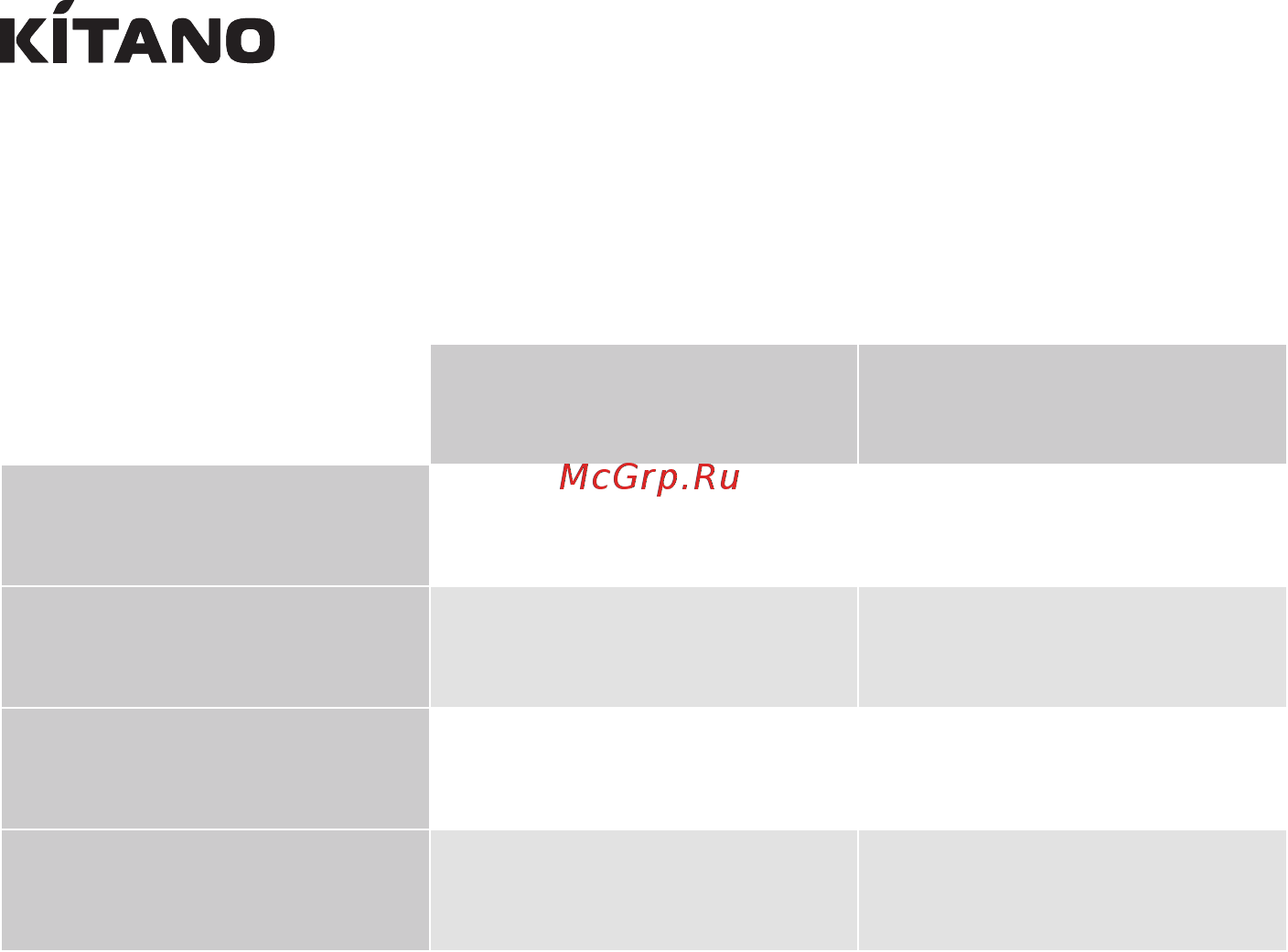 Kitano KC-Montaro-12 [12/60] Кондиционеры кассетные серии montaro