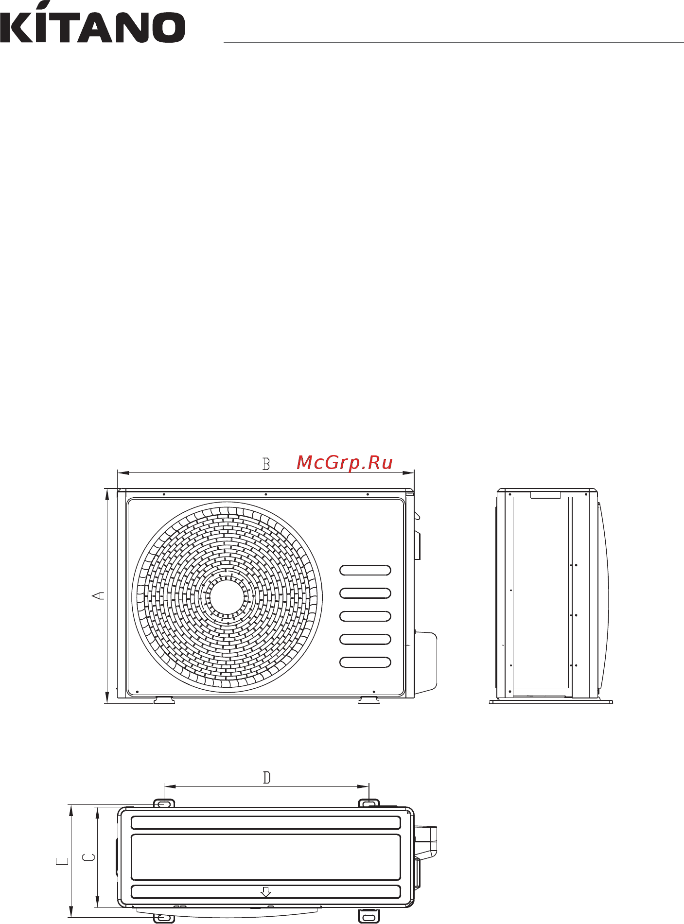 Kitano KC-Montaro II-60 [42/68] Cassette type air conditioners montaro ii series