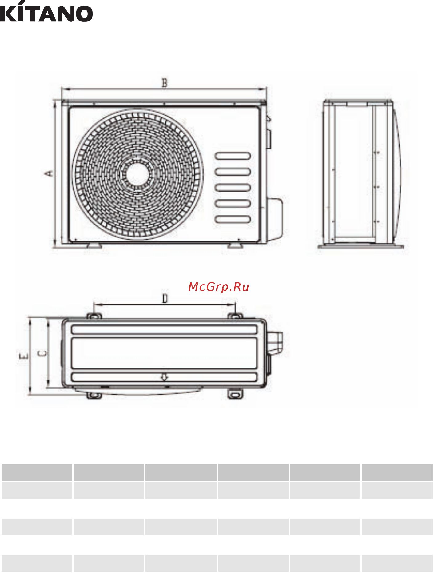 Kitano KC-Roka II-18M [46/64] Duct type air conditioners series roka ii