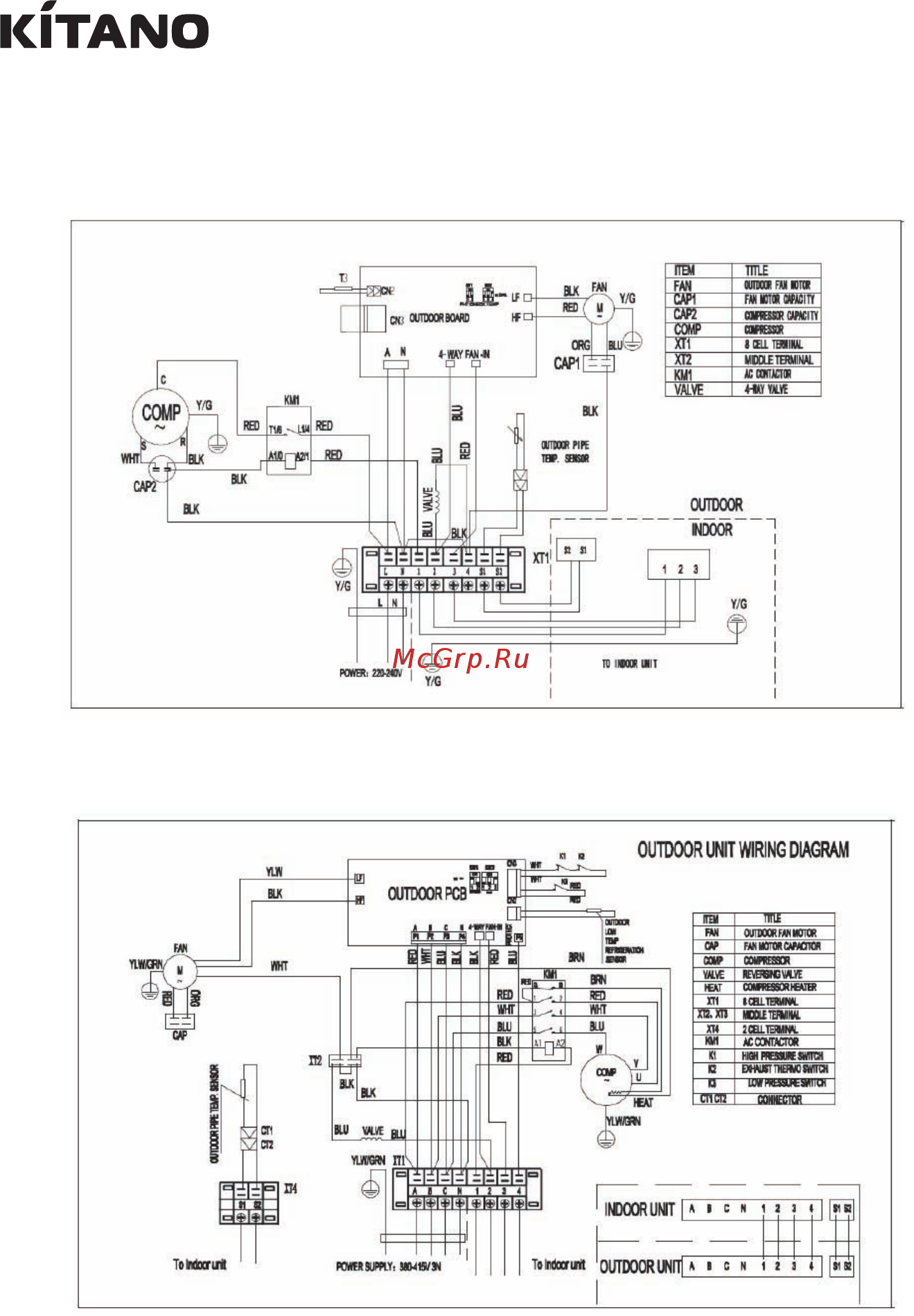 Kitano KC-Roka II-60M [58/64] Duct type air conditioners series roka ii