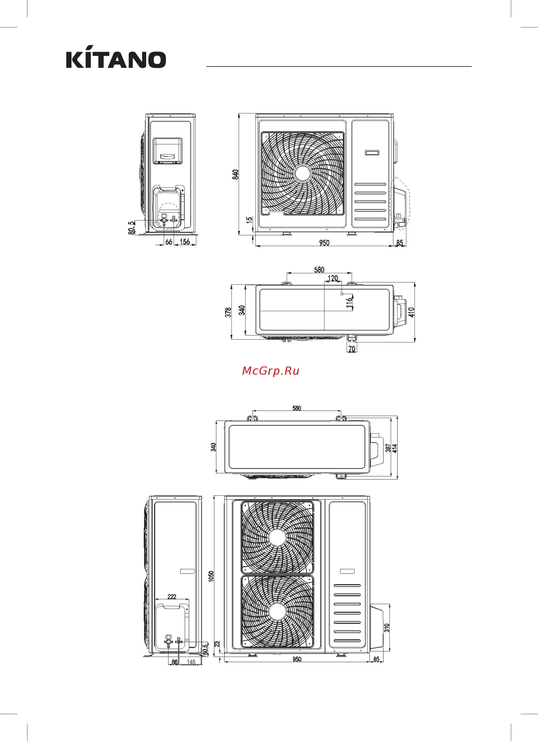 Kitano KC-Roka III-18M [14/40] Канальные кондиционеры серия roka iii