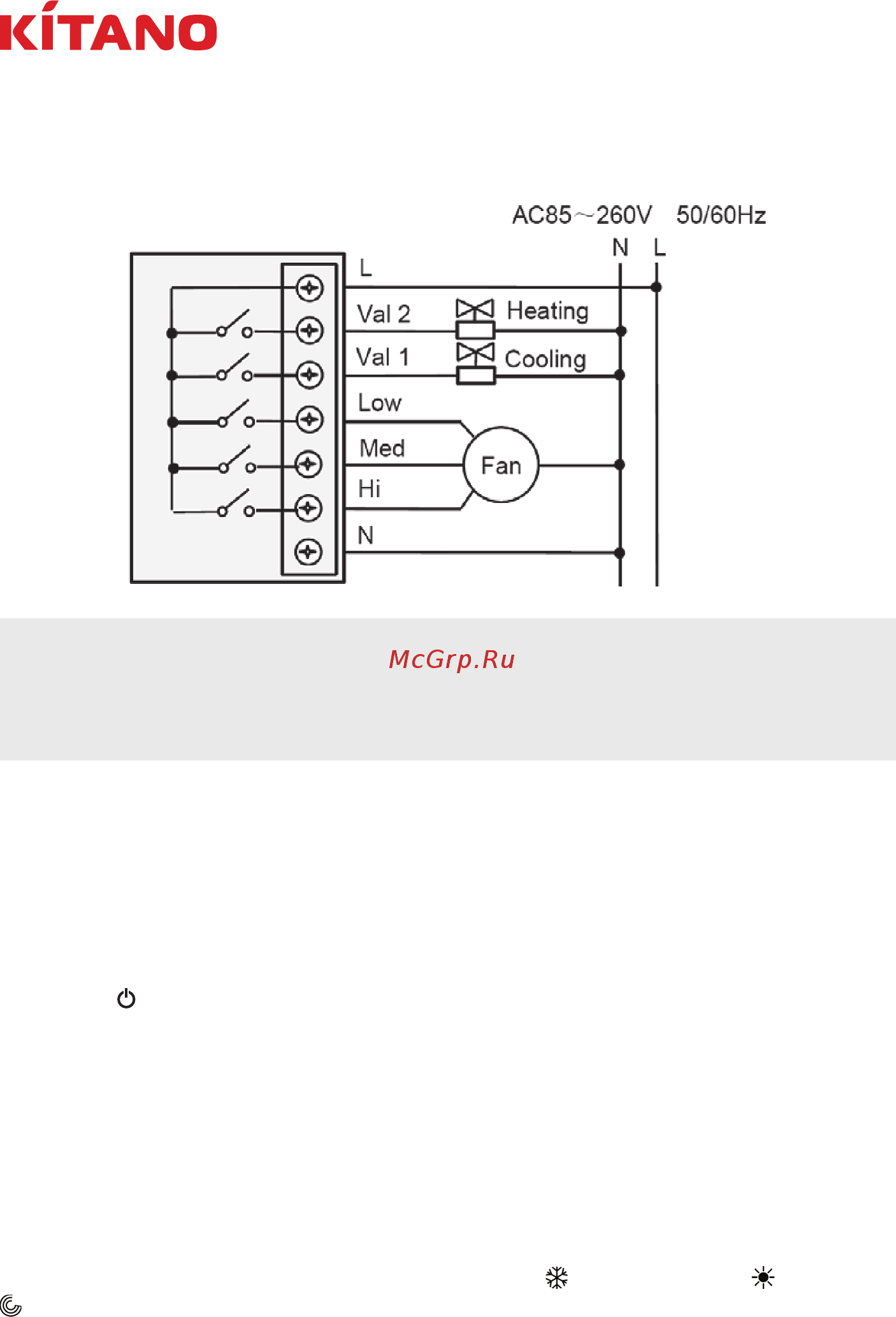 Kitano KP-Kito-3R2P-68 [26/36] Канальные фанкойлы 2 х и 4 х трубное исполнение серия kito