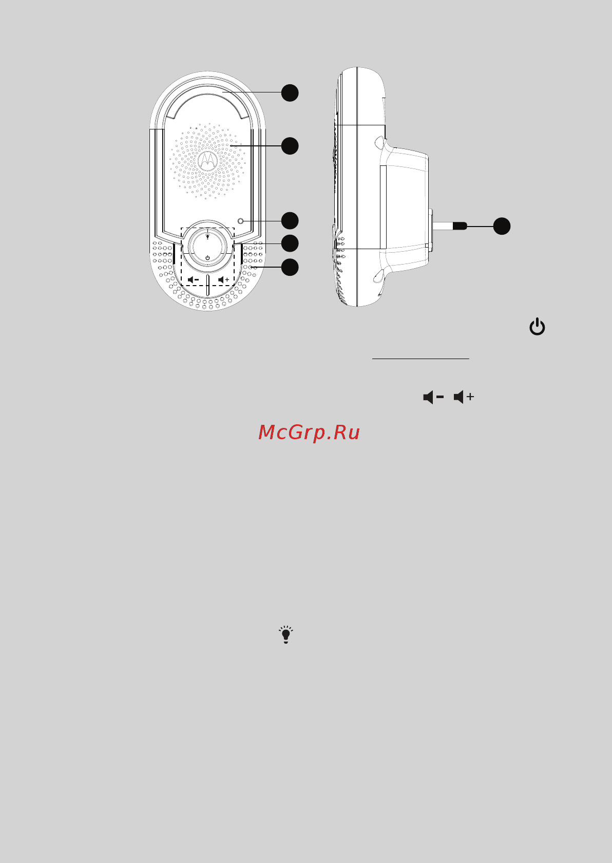 Motorola MBP140-2 [3/23] Overview of the baby unit