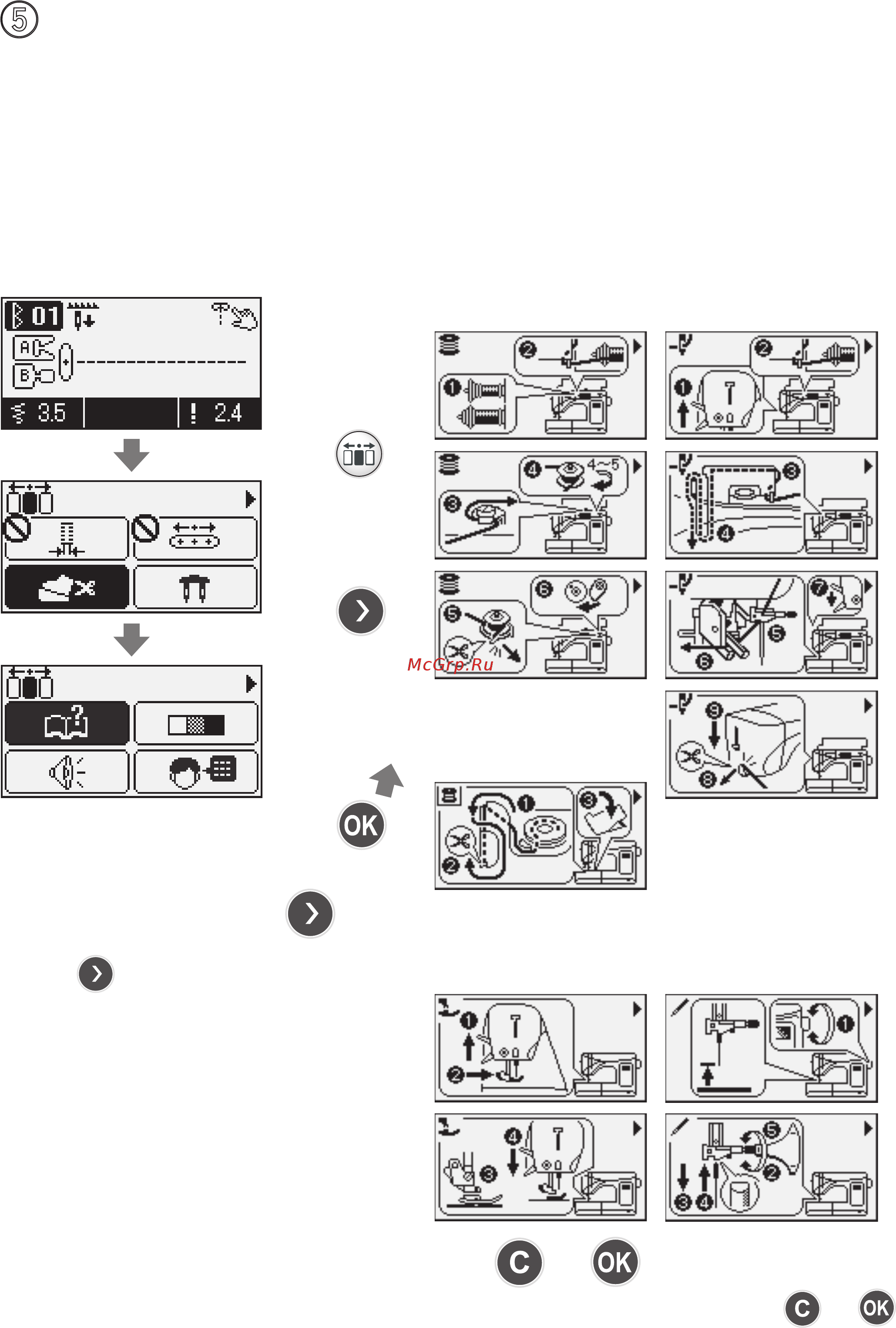 Juki HZL F 600 [135/164] Guide anleitung pomoc maszyny руководство